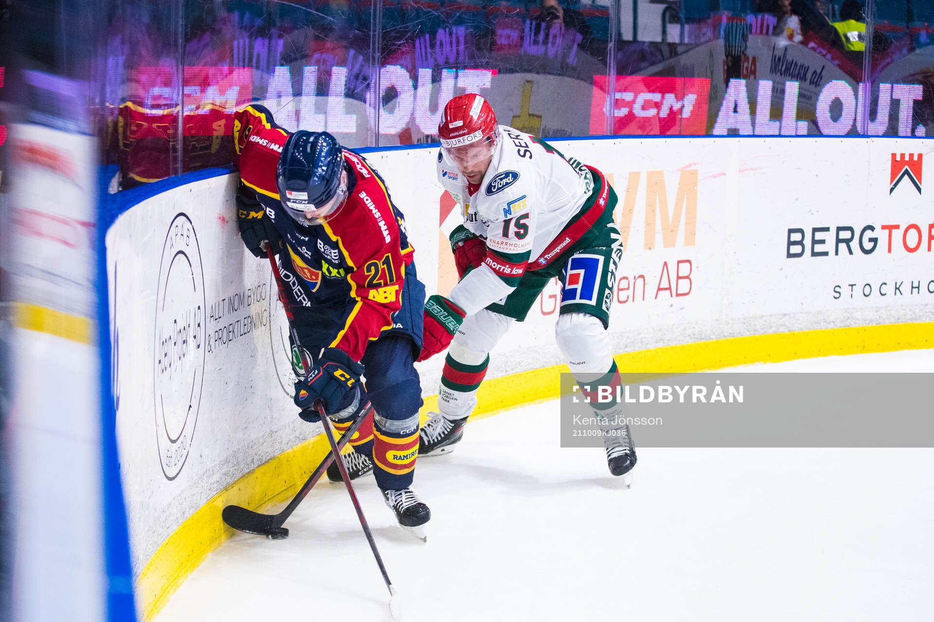 Djurgårdens Filip Cederqvist och Frölundas Anders