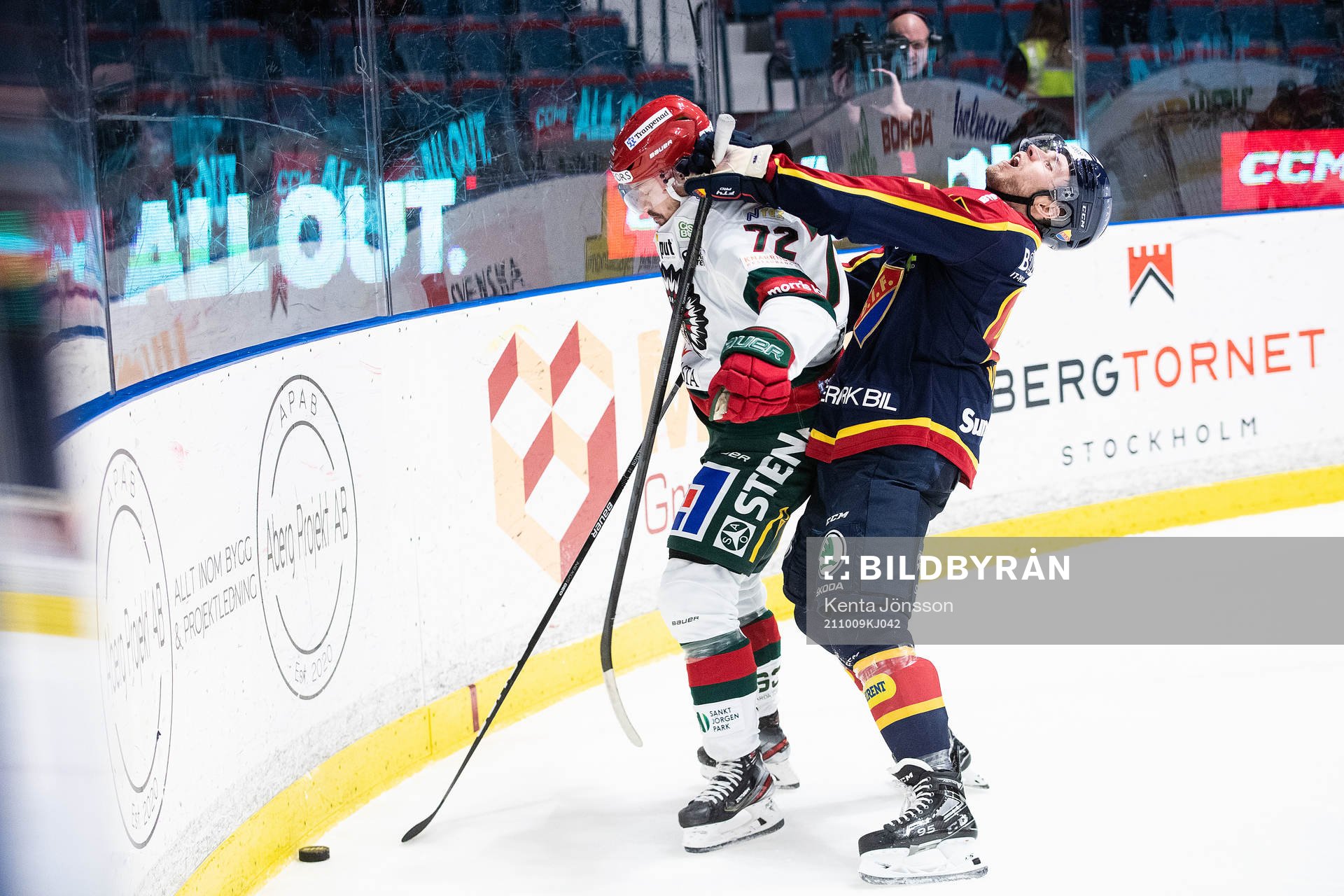 Frölundas Patrik Carlsson och Djurgårdens Josef Ingman