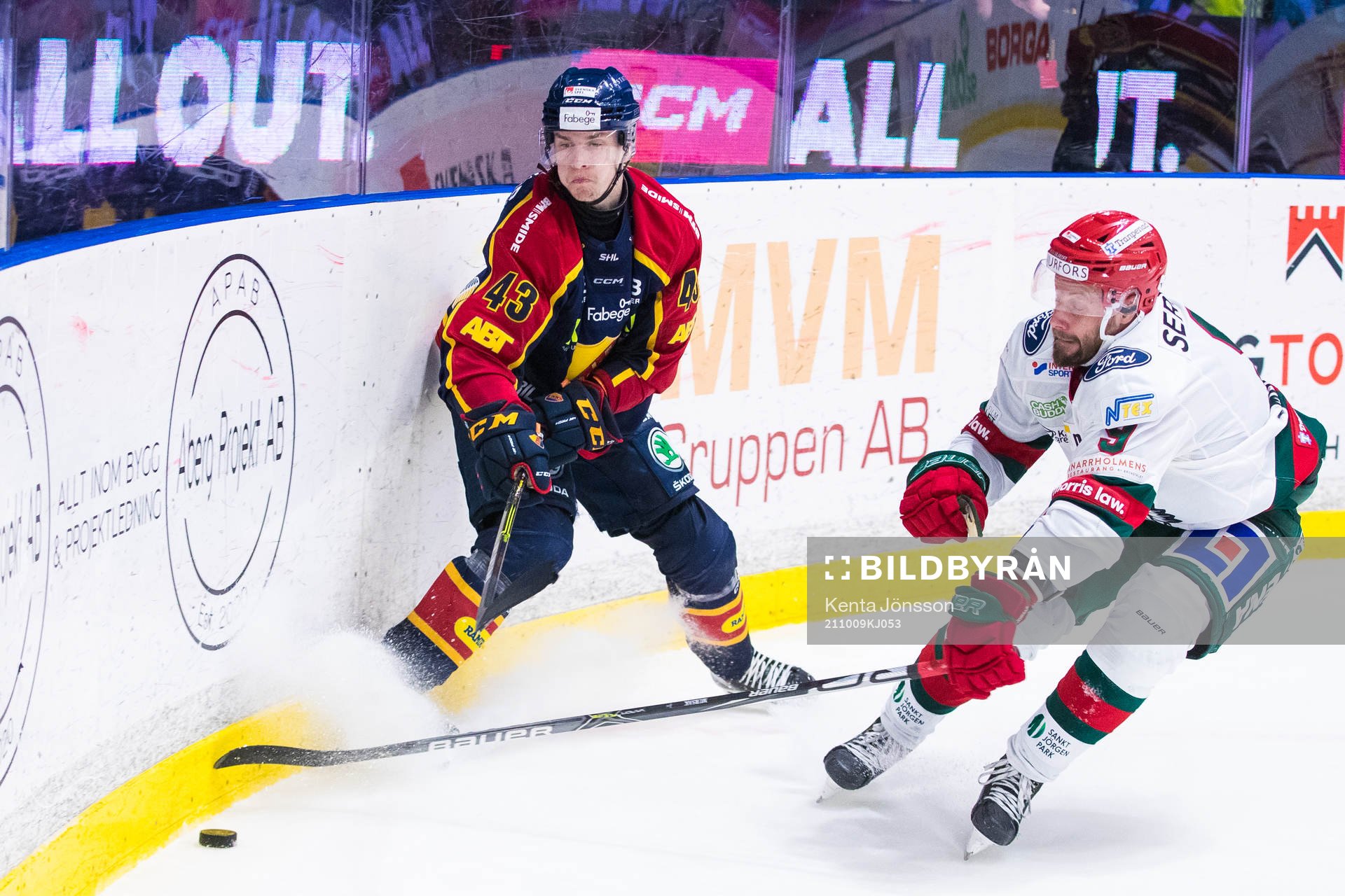 Djurgårdens Tom Nilsson och Frölundas Jan Mursak