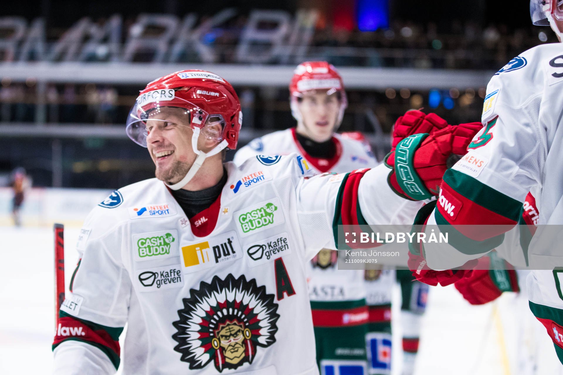 Frölundas Nicklas Lasu jublar