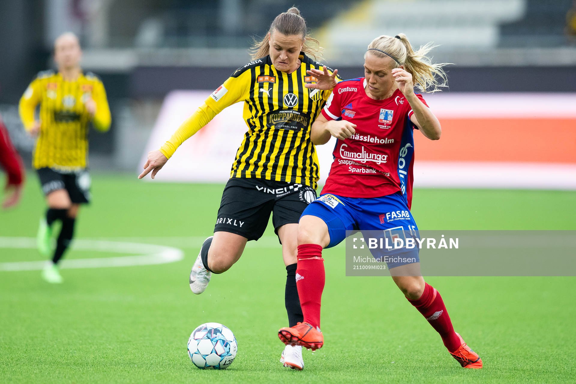 Häckens Milica Mijatovic och Vittsjös Vittsjös Nellie
