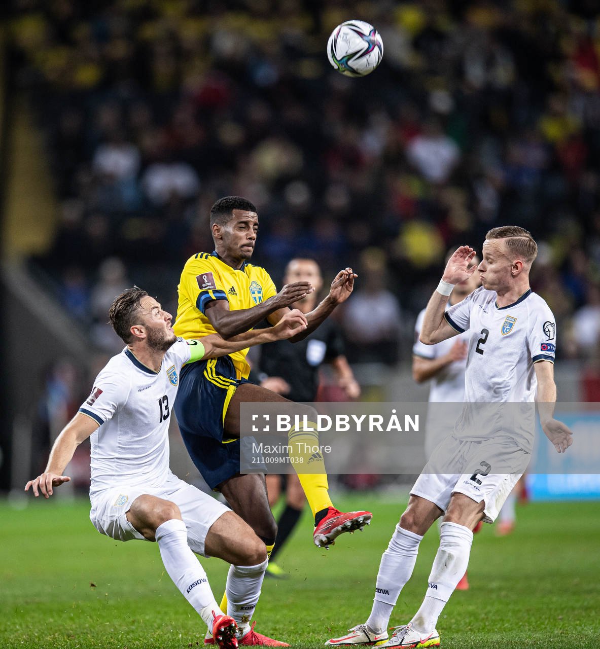 Amir Rrahmani and Florent Hadergjonaj of Kosovo against