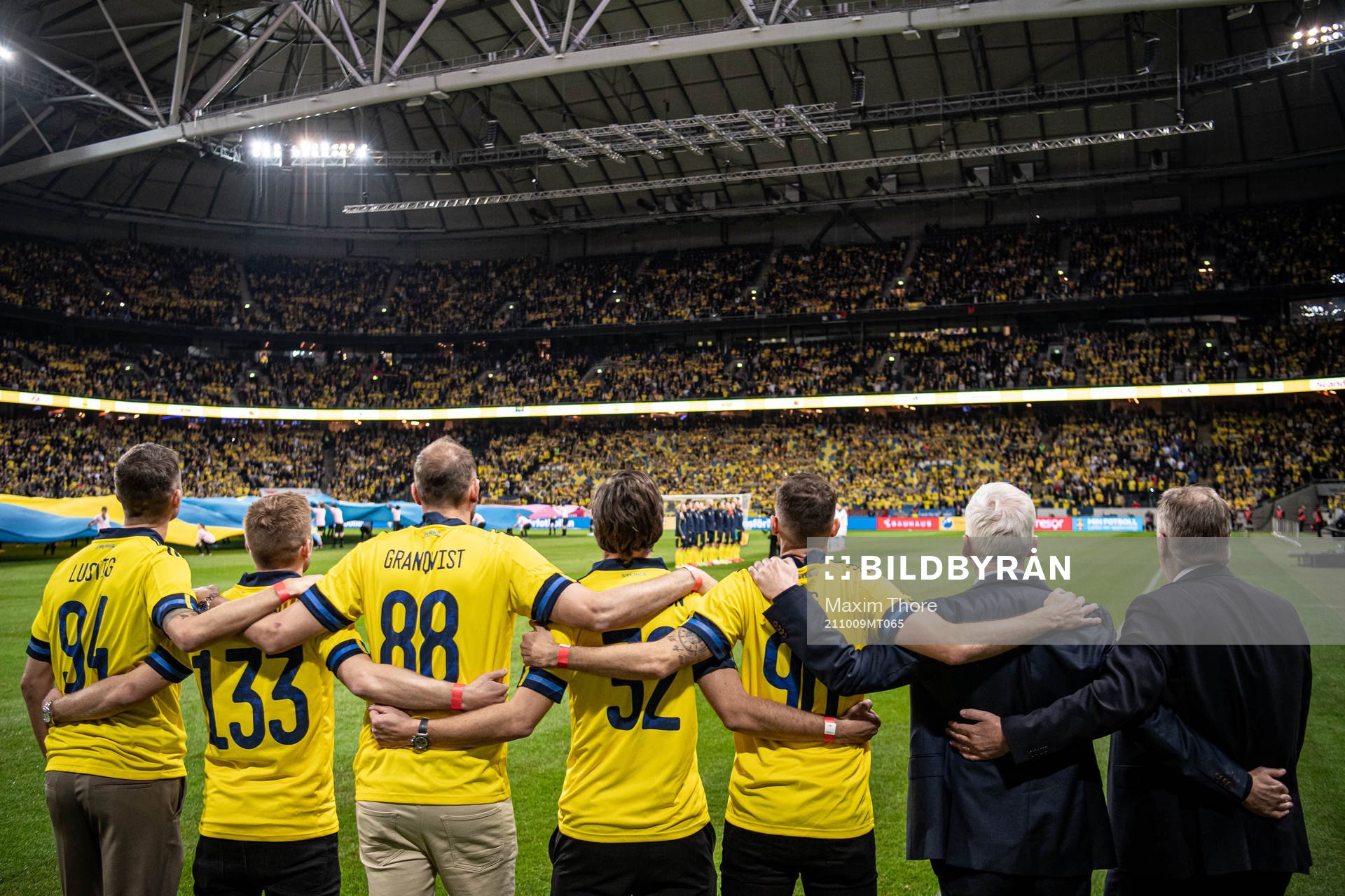Former players Mikael Lustig, Andreas Granqvist, Gustav