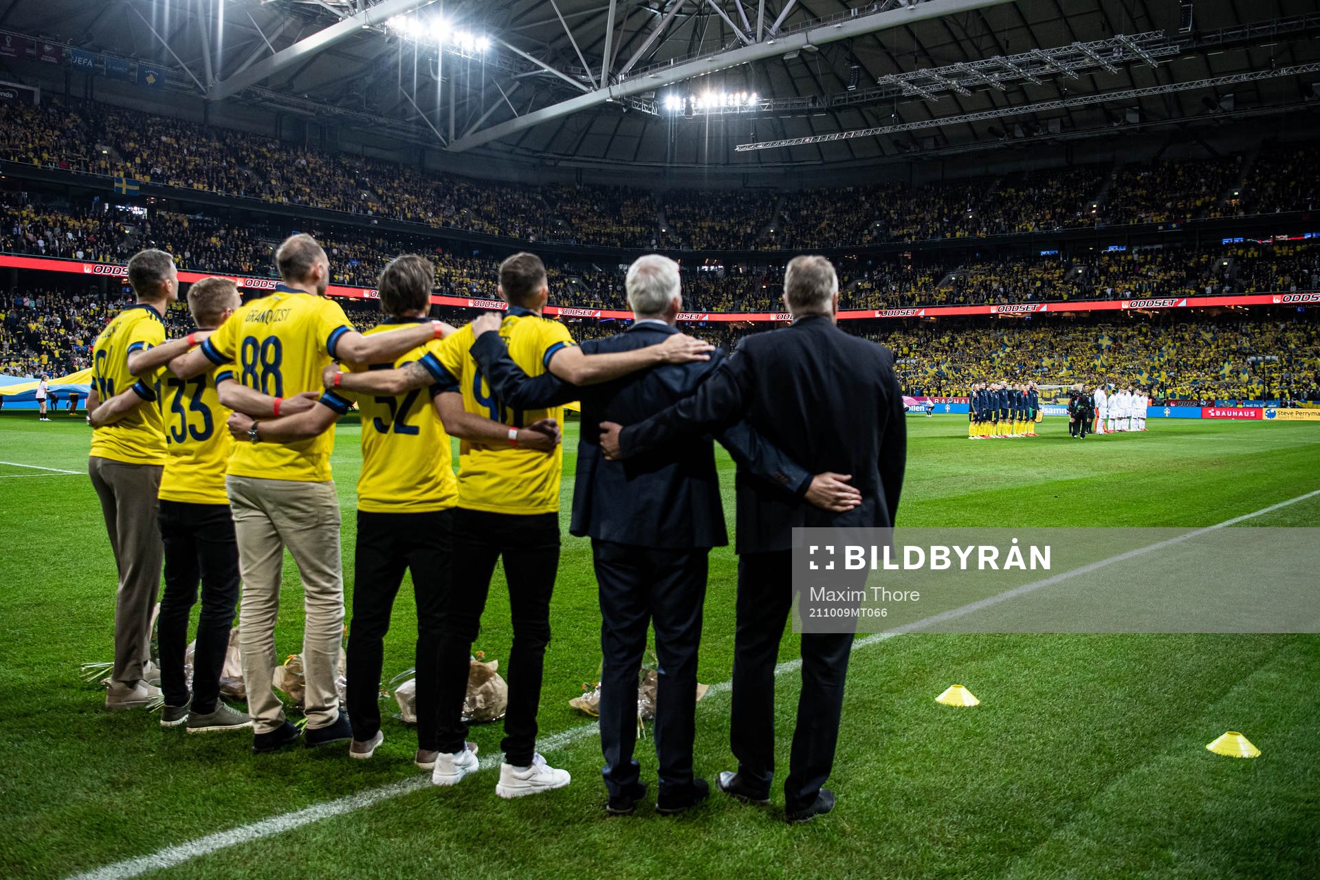 Former players Mikael Lustig, Andreas Granqvist, Gustav