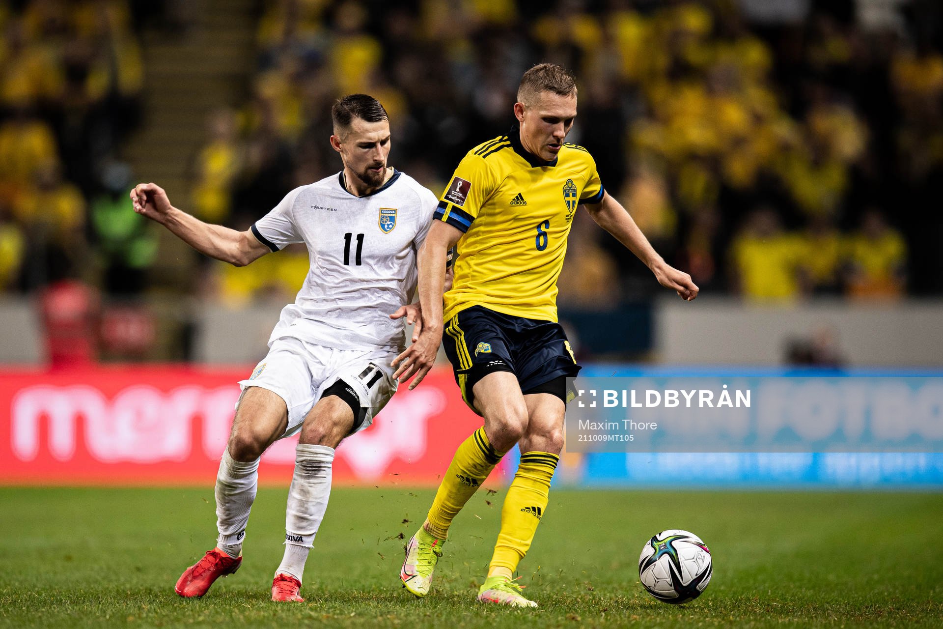 Elbasan Rashani of Kosovo and Ludwig Augustinsson of Sweden
