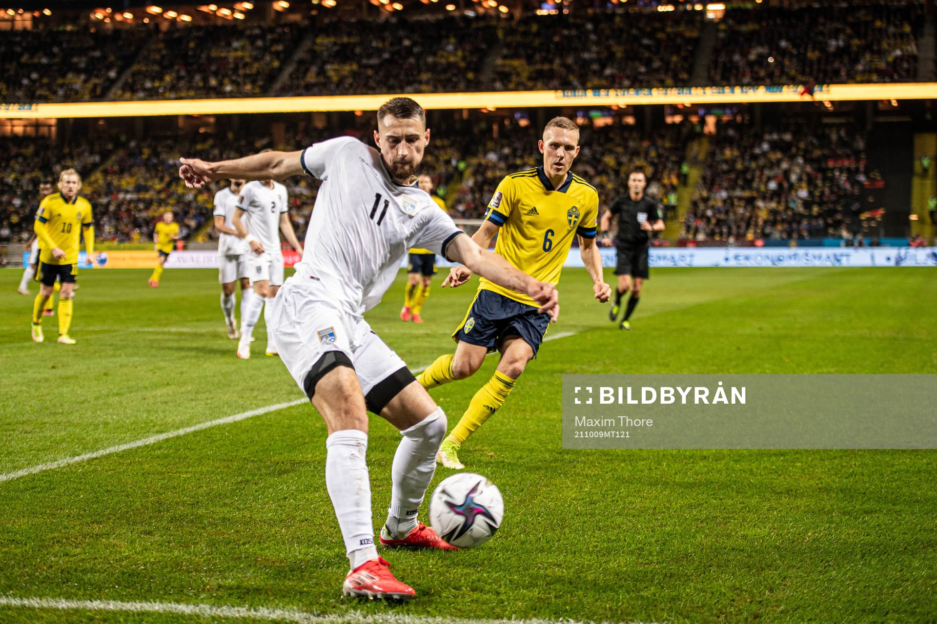 Elbasan Rashani of Kosovo and Ludwig Augustinsson of Sweden