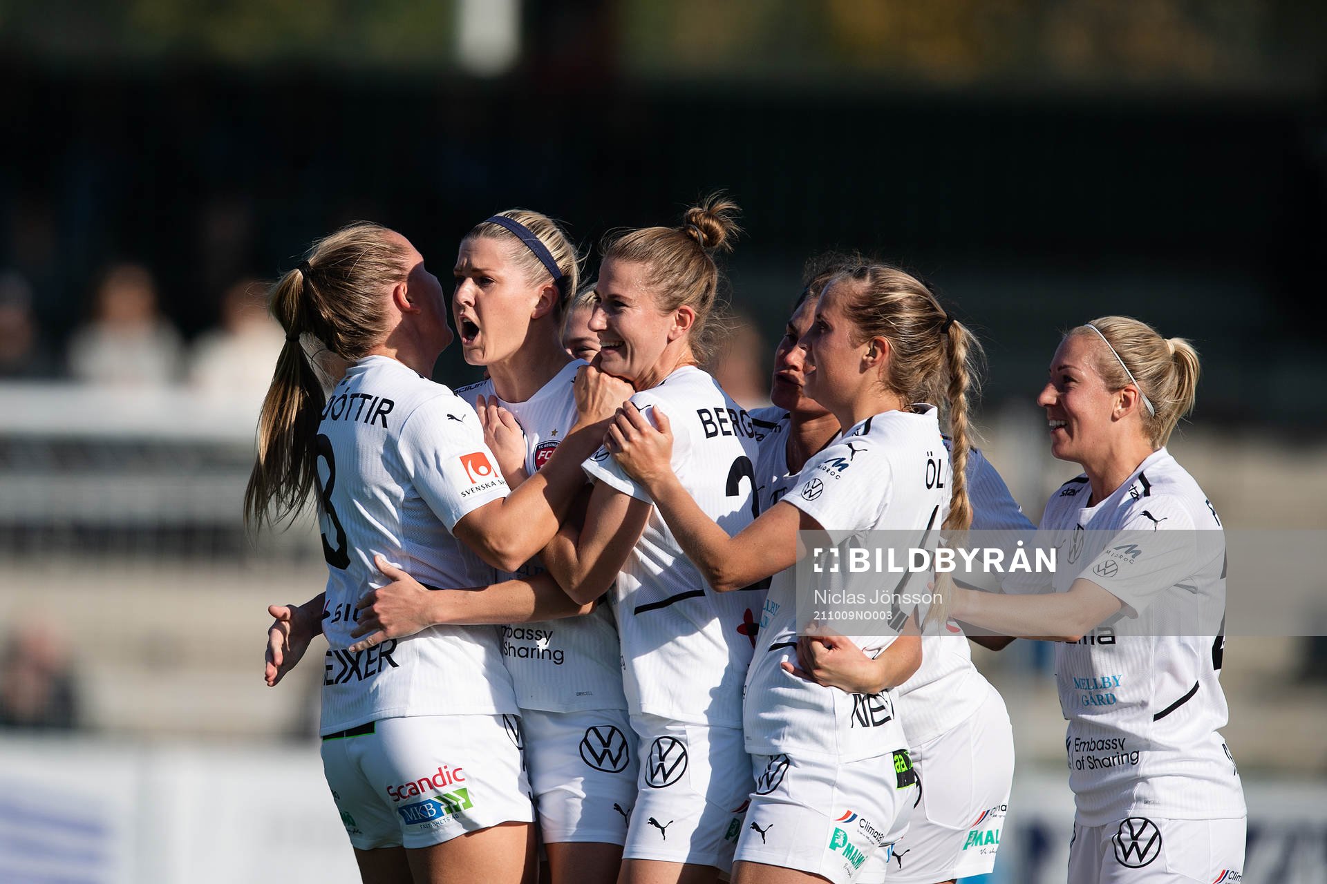 Rosengårds Olivia Schough jublar