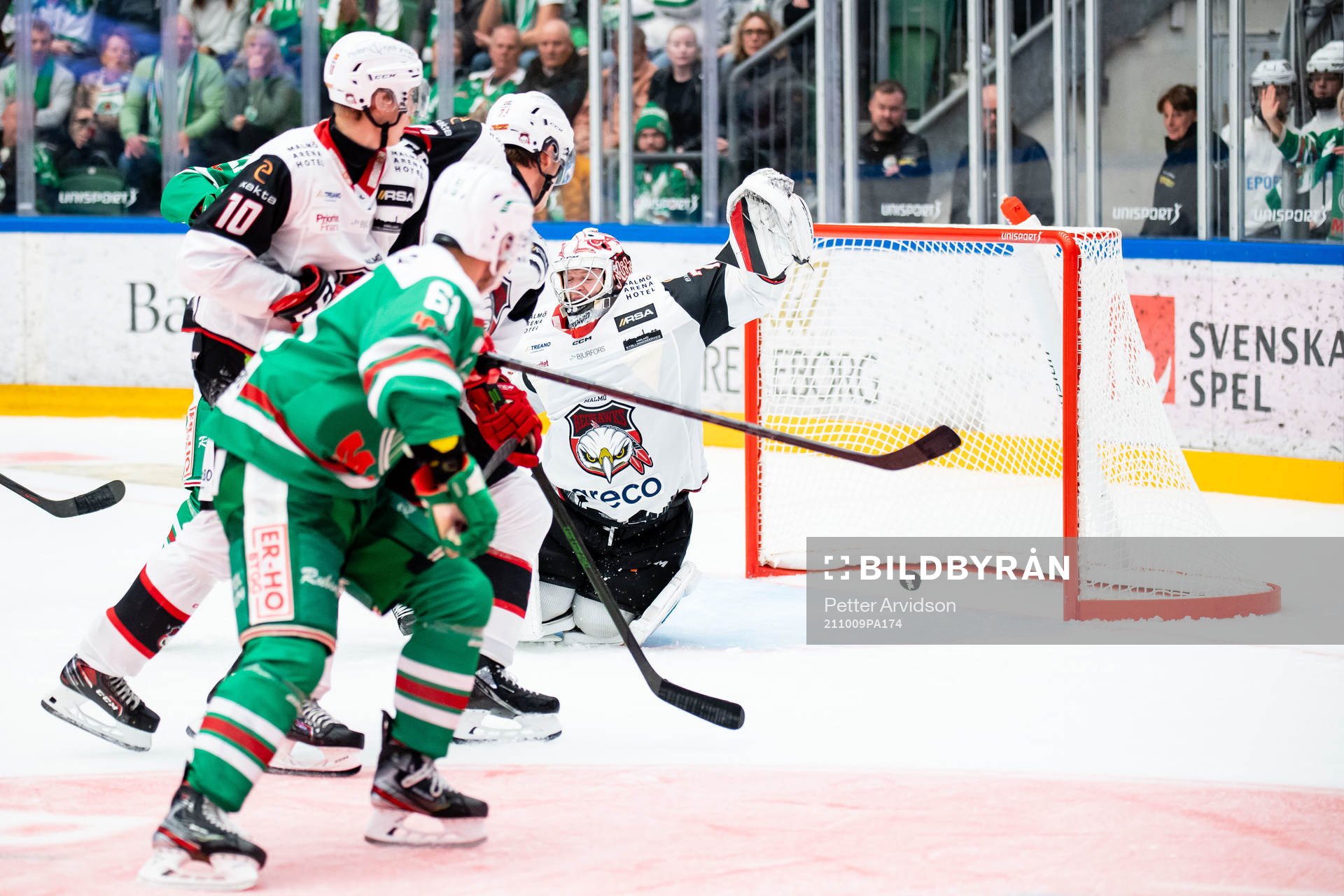 Rögles Ludvig Larsson gör 2-1 bakom Malmö Redhawks