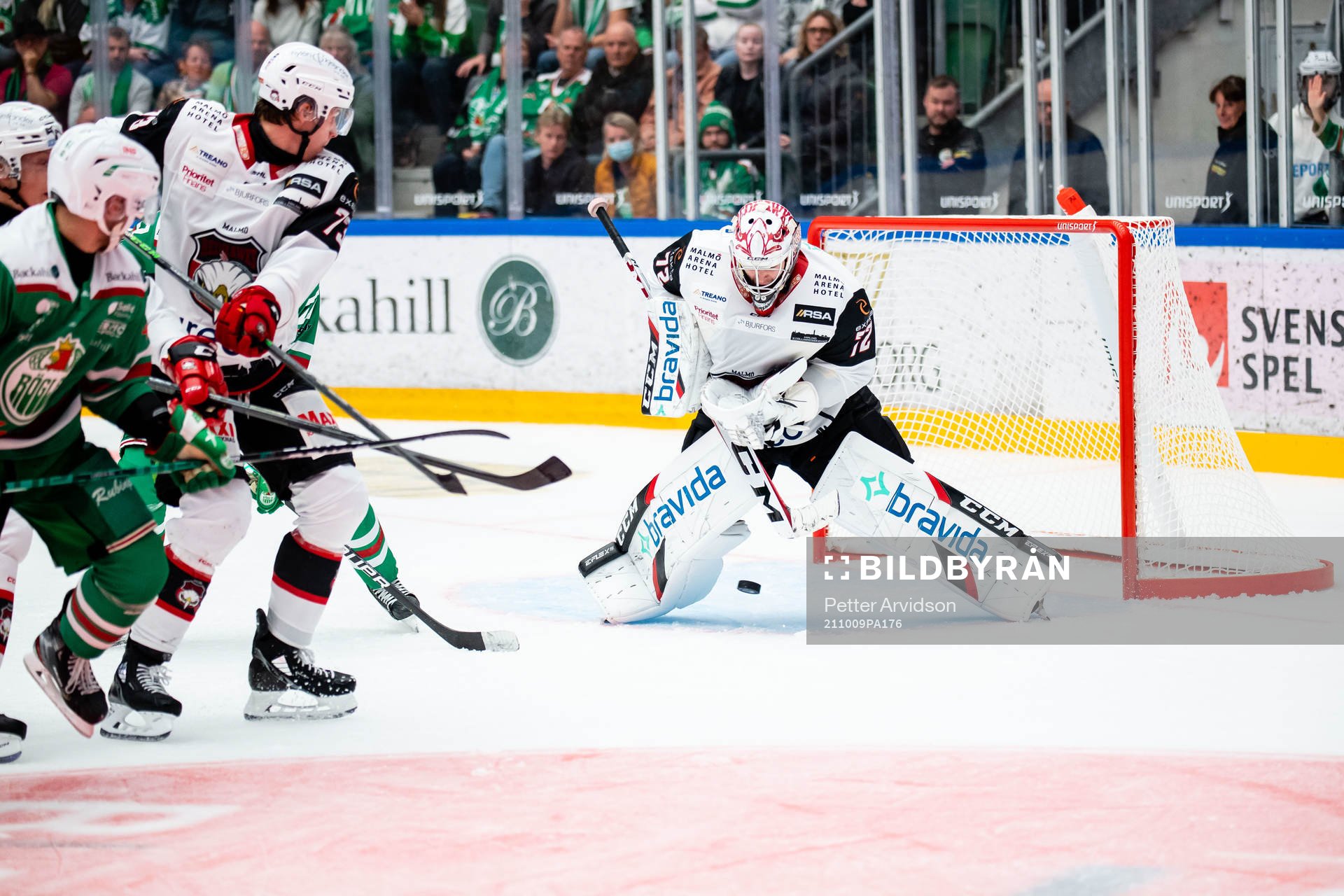 Rögles Ludvig Larsson gör 2-1 bakom Malmö Redhawks