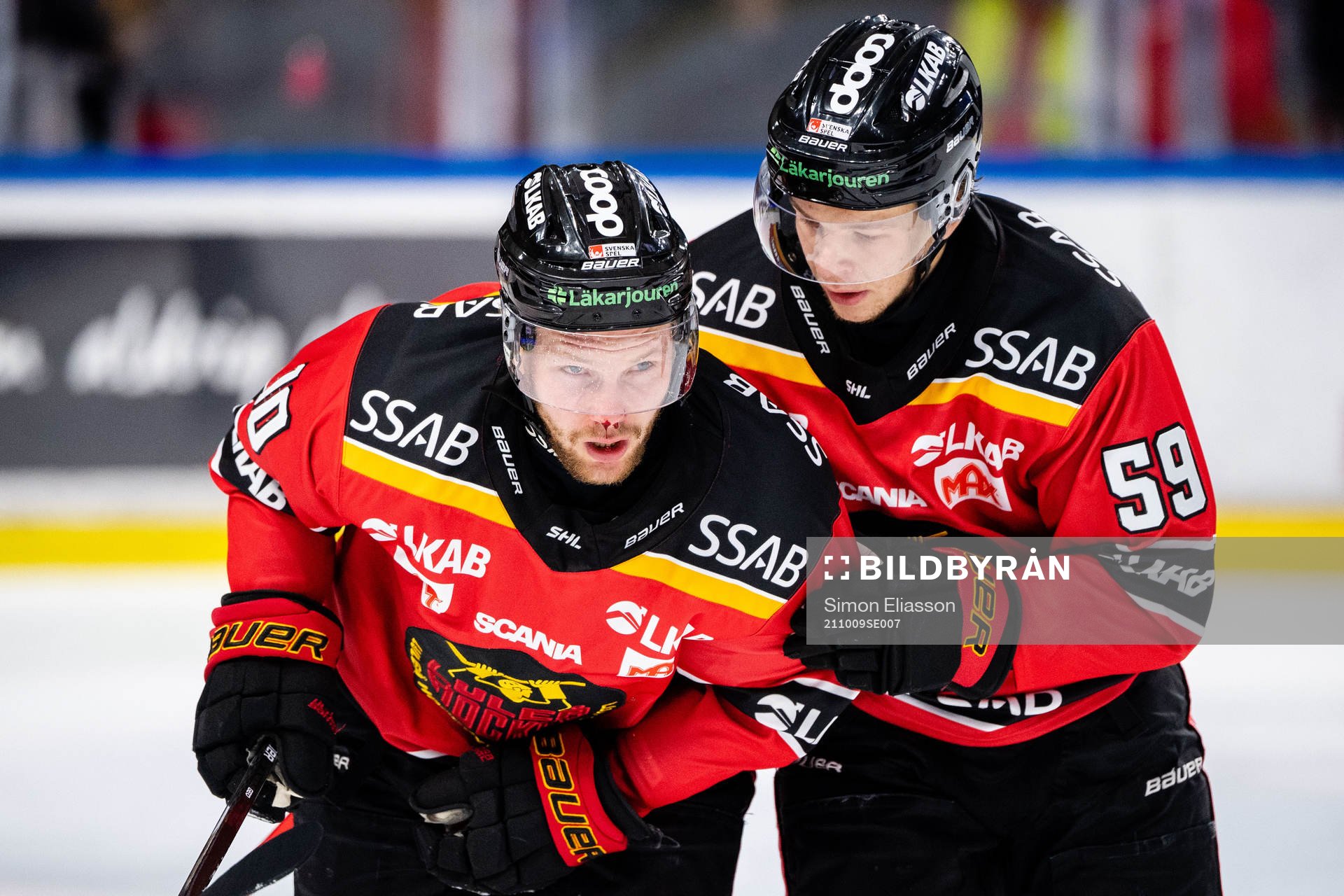Luleås Einar Emanuelsson har ont