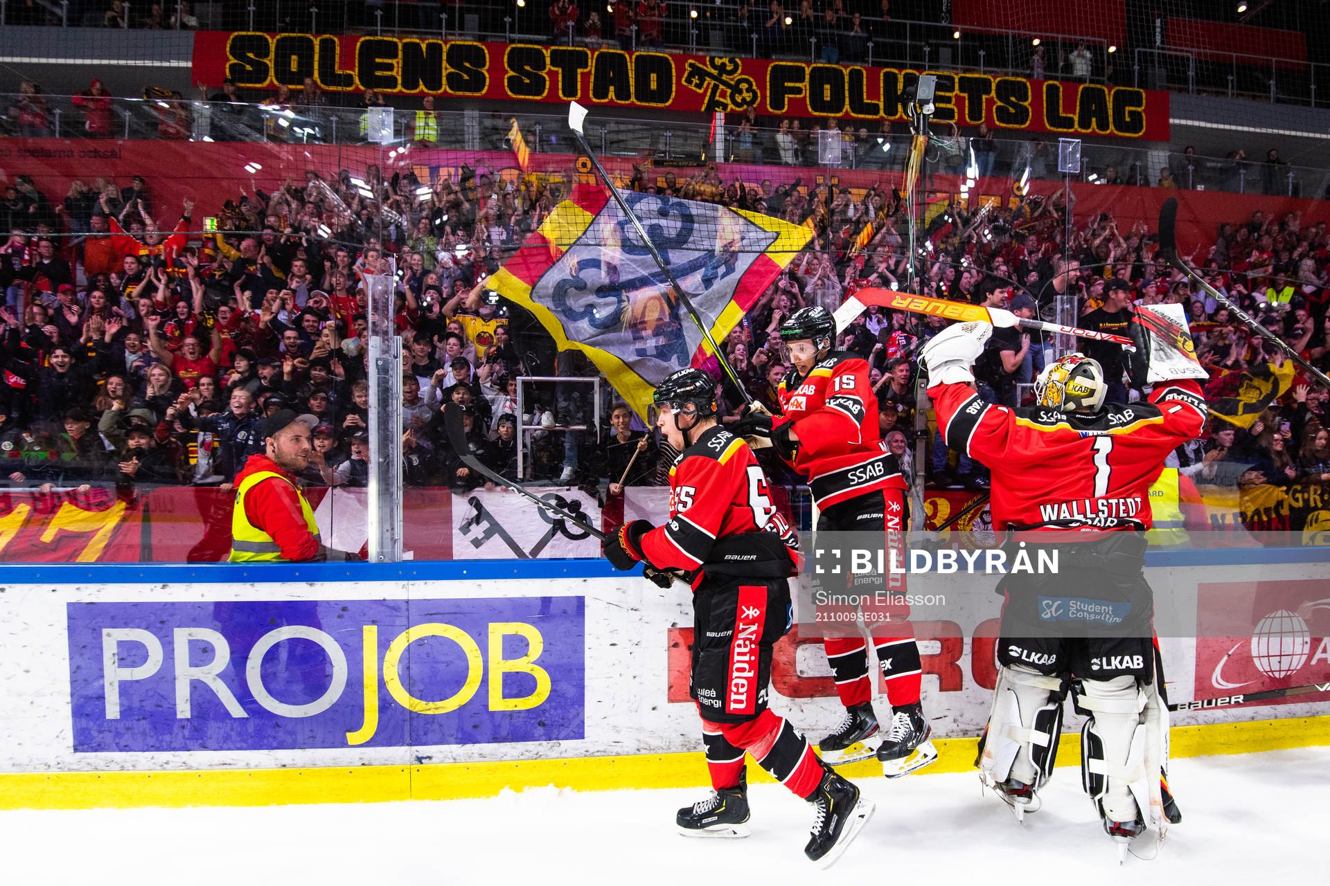 Luleås Vilmos Gallo, Carl Mattsson och målvakt Jesper