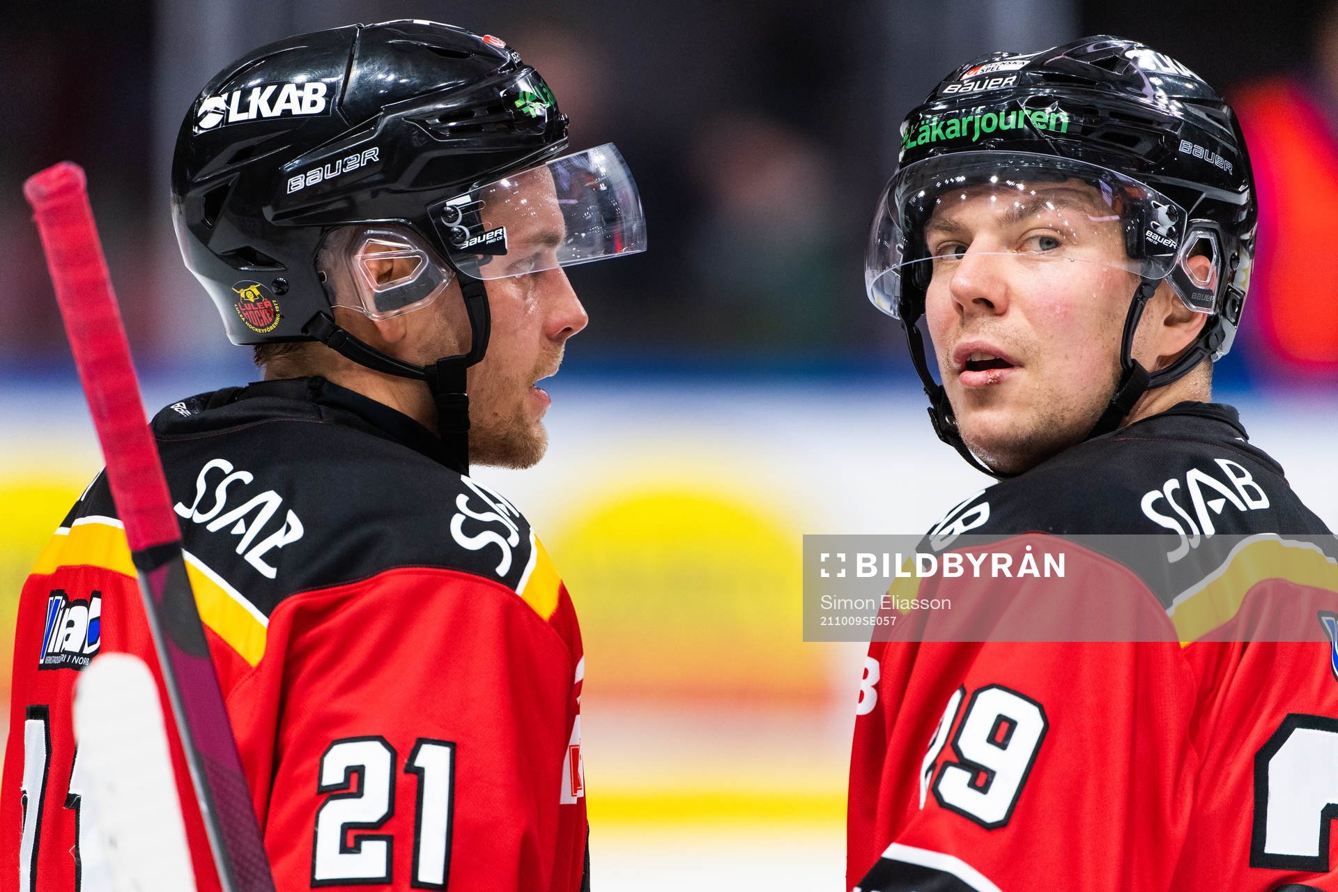 Luleås Juhani Tyrväinen och Erik Gustafsson