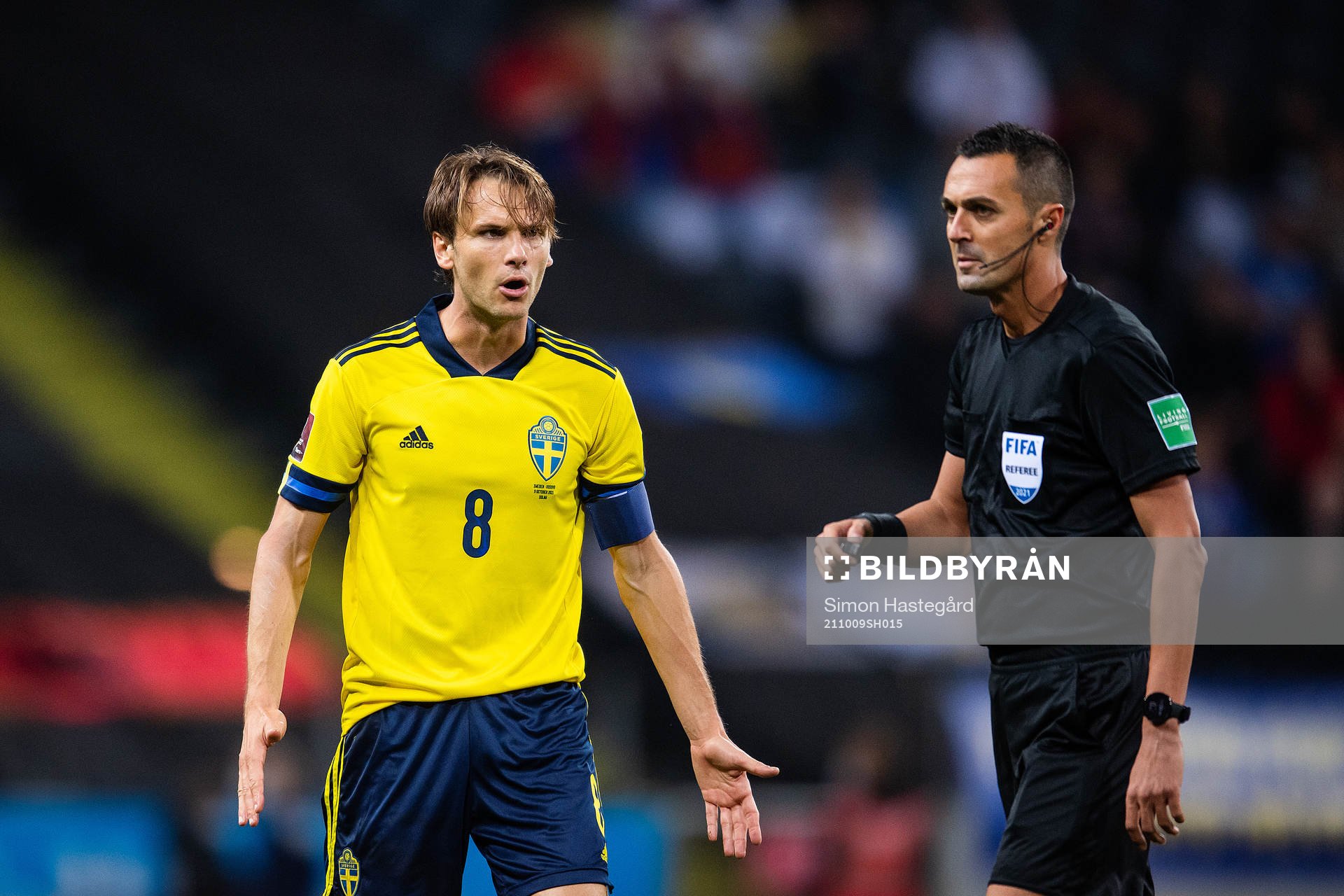 Albin Ekdal of Sweden reacts