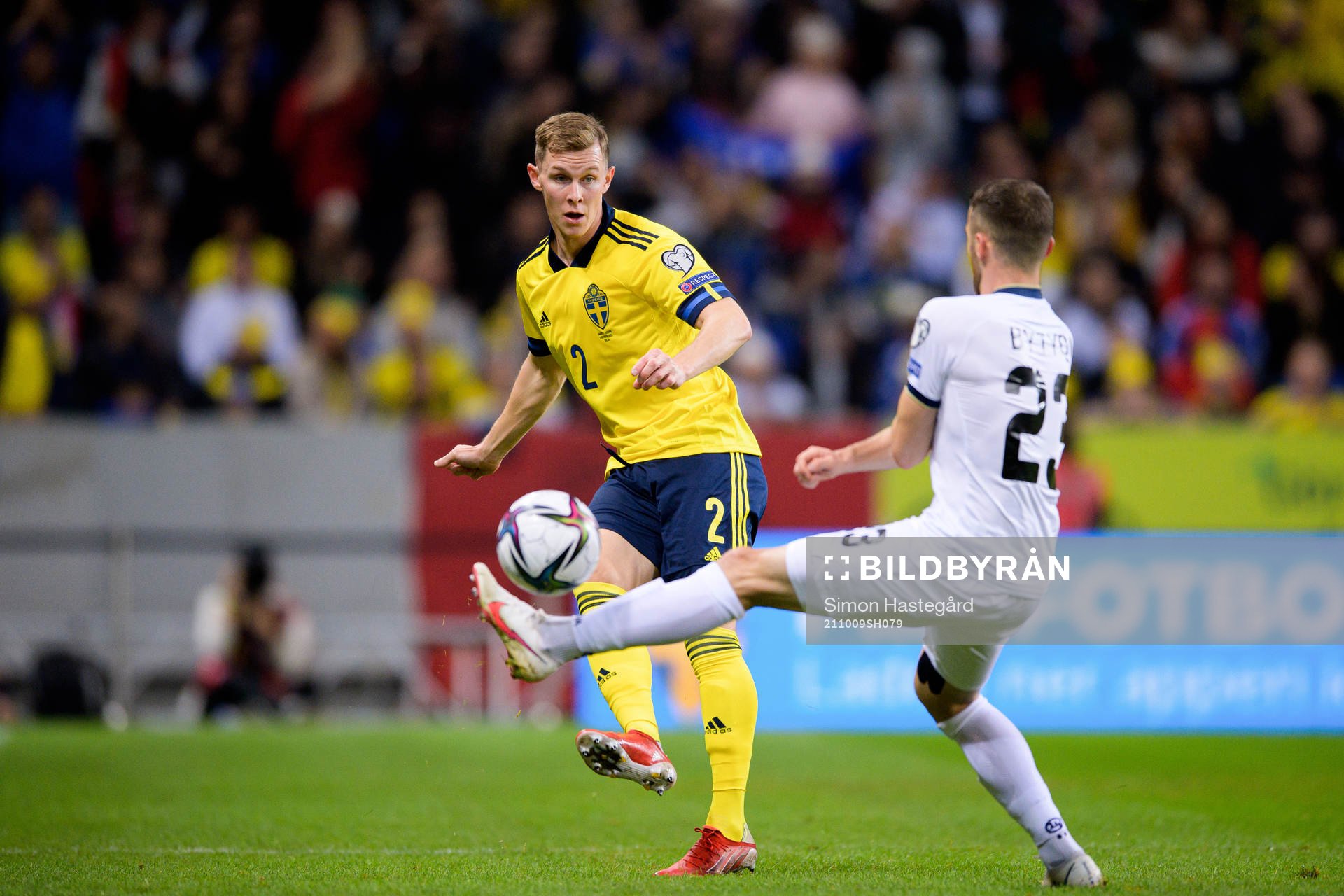 Emil Krafth of Sweden and Zymer Bytyqi of Kosovo