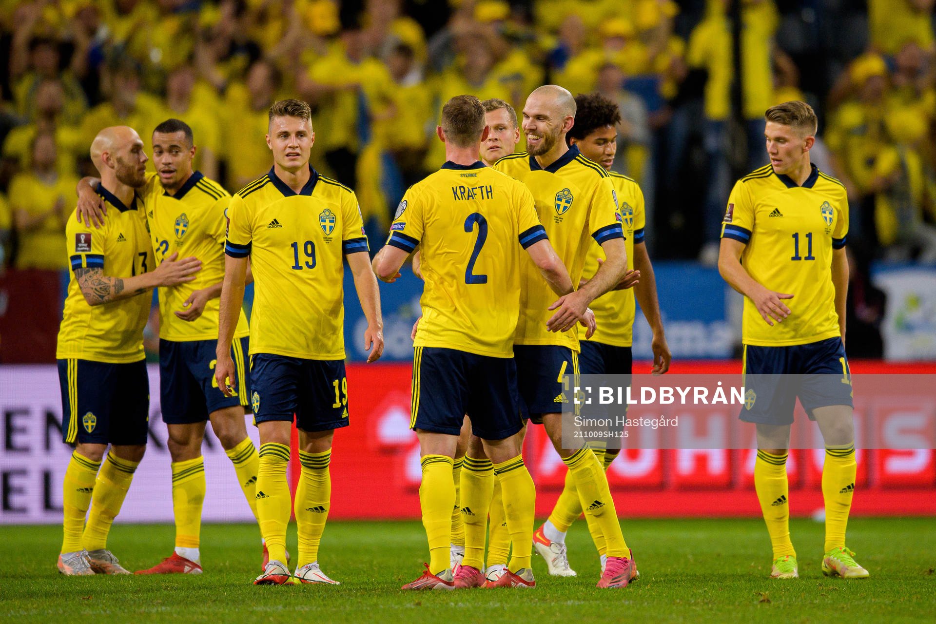 Magnus Eriksson, Robin Quaison , Mattias Svanberg , Emil