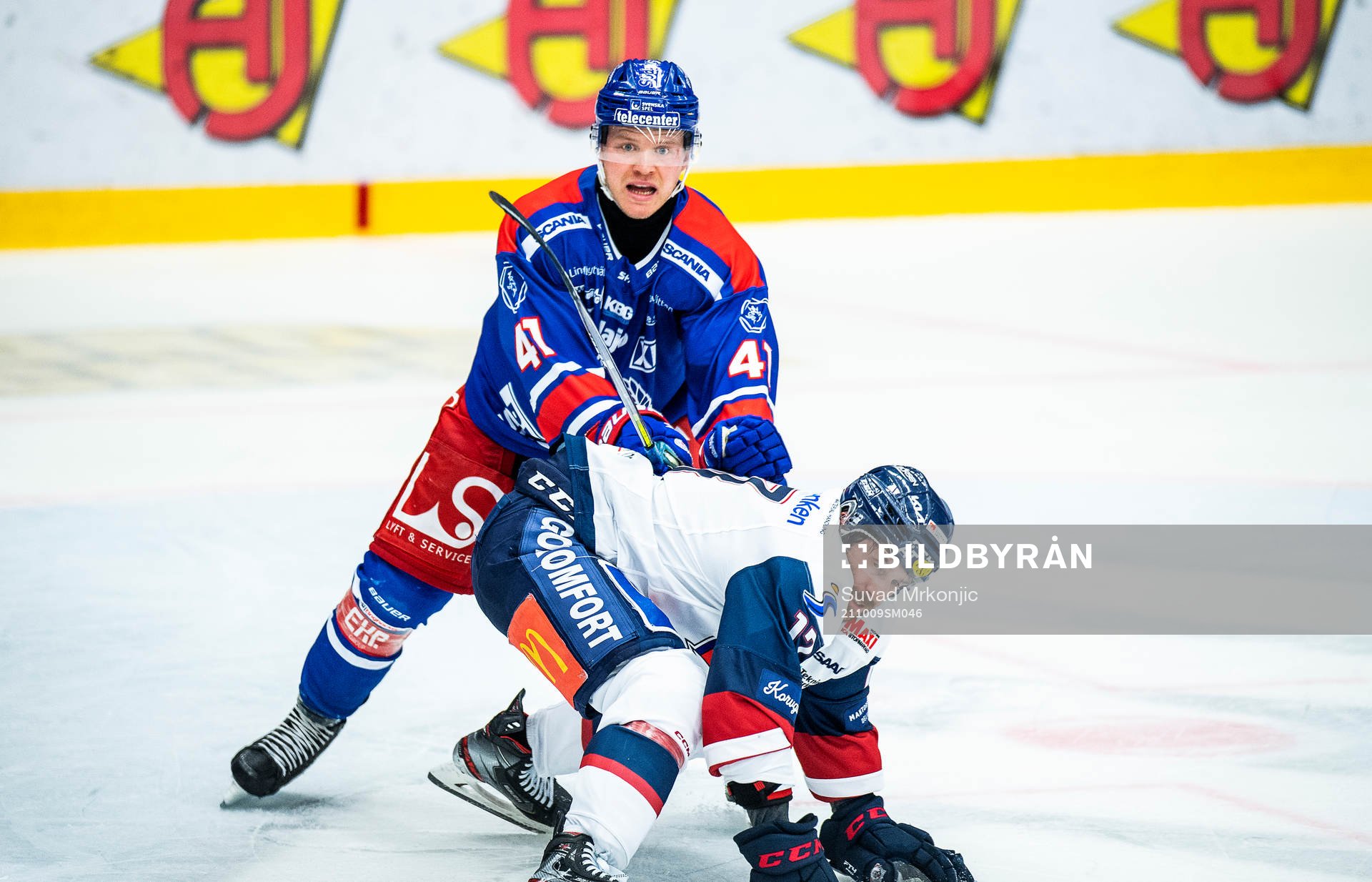 Oskarshamns Johan Johnsson och Linköpings Brian Gibbons