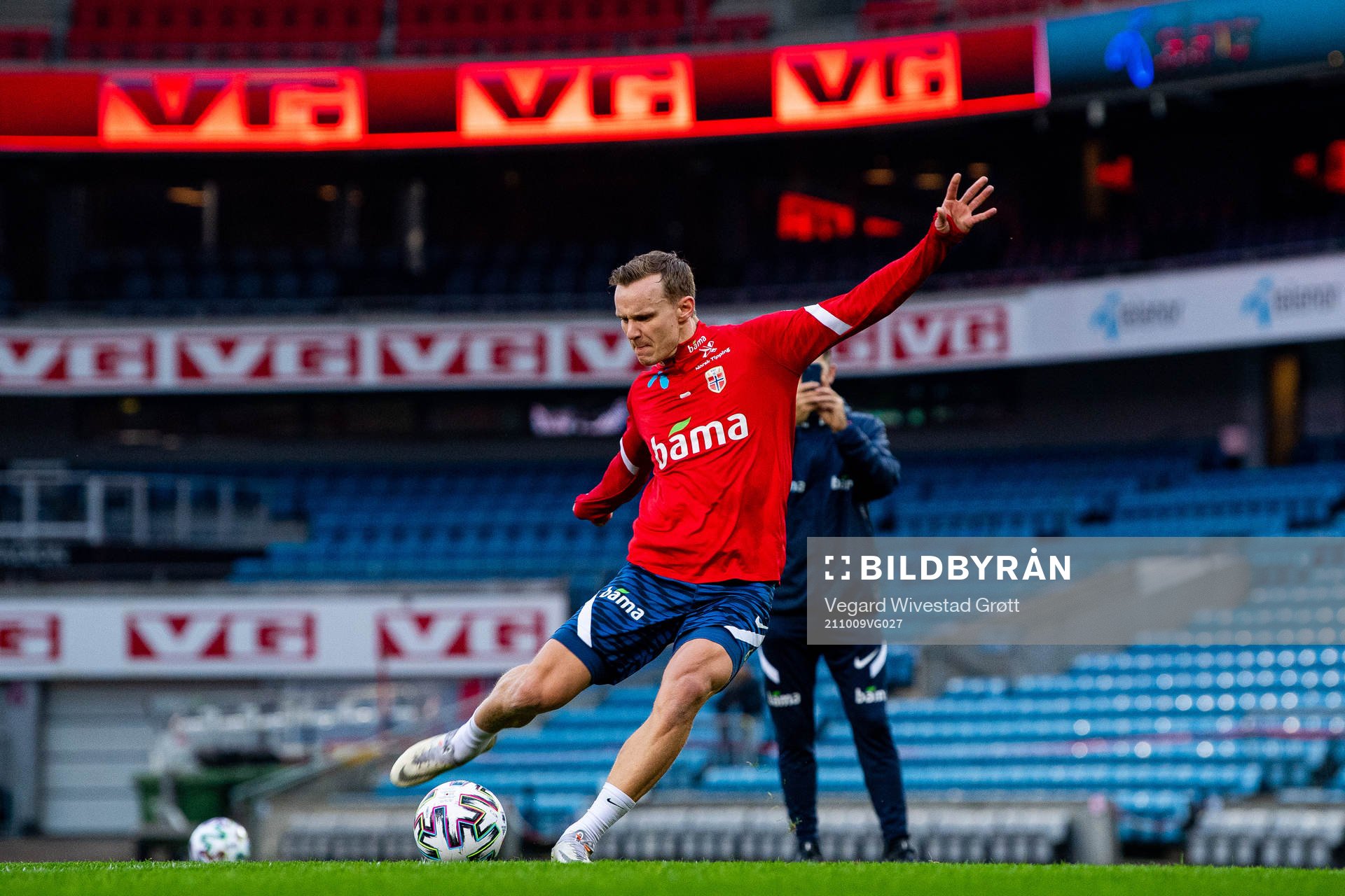 Marius Lode of the Norwegian national football team