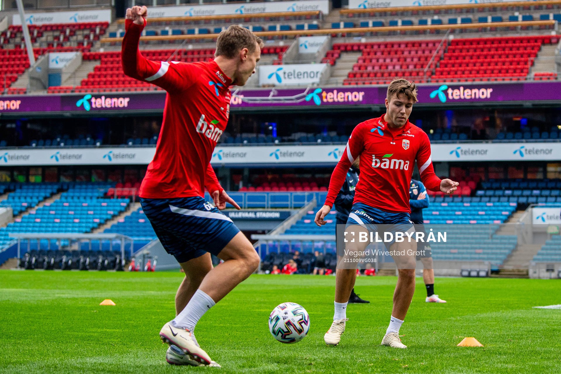 Marius Lode and Fredrik André Bjørkan of the Norwegian