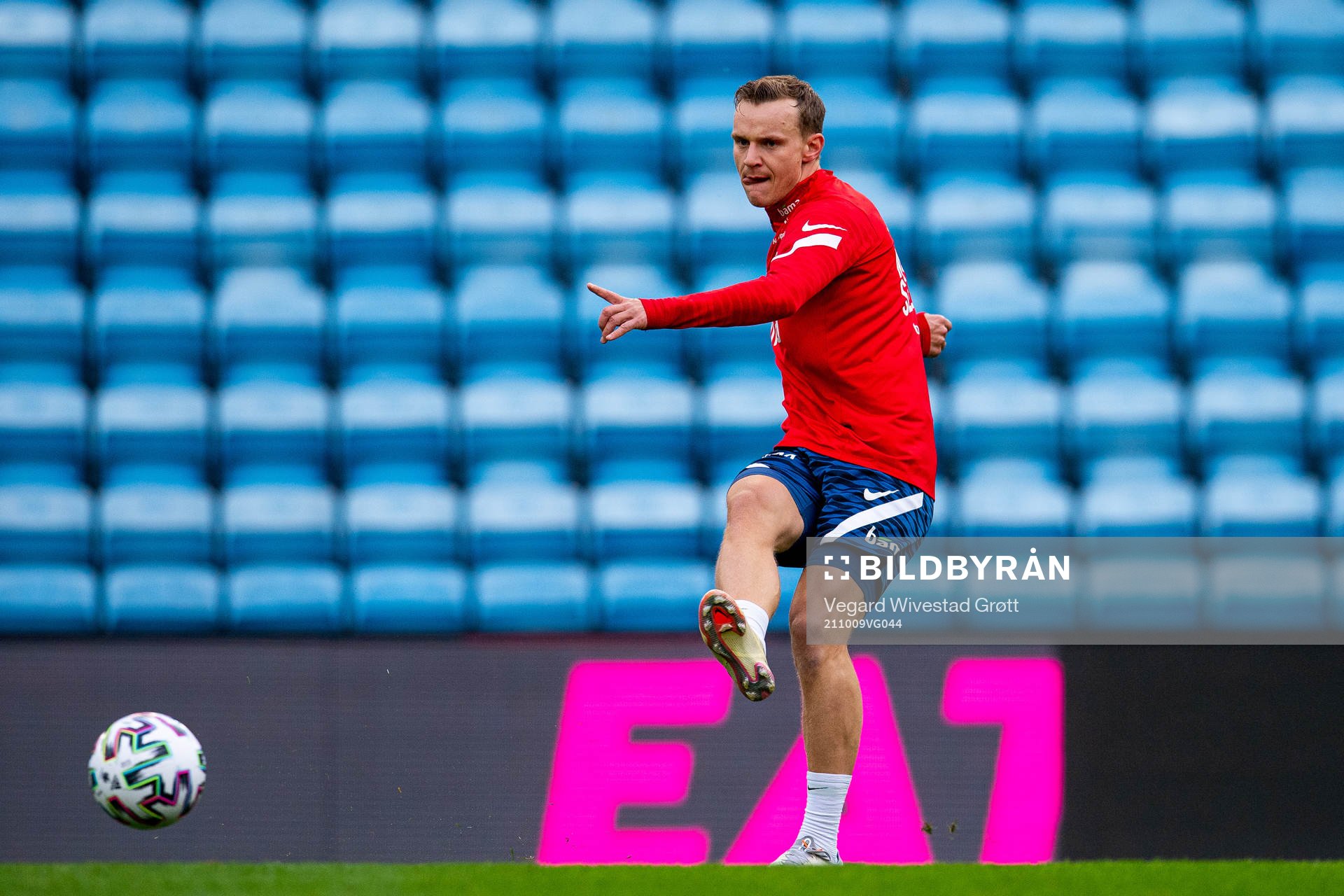 Marius Lode of the Norwegian national football team