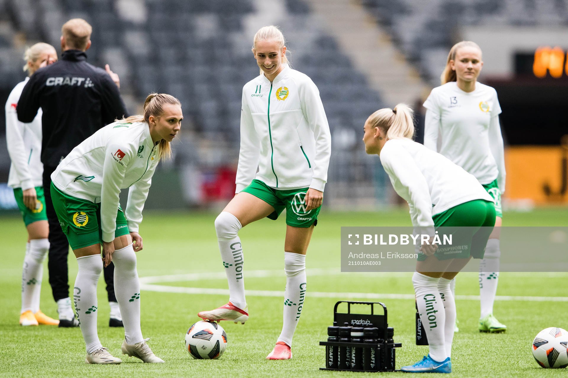 Hammarbys Frida Thörnqvist, Ellen Wangerheim och Emma