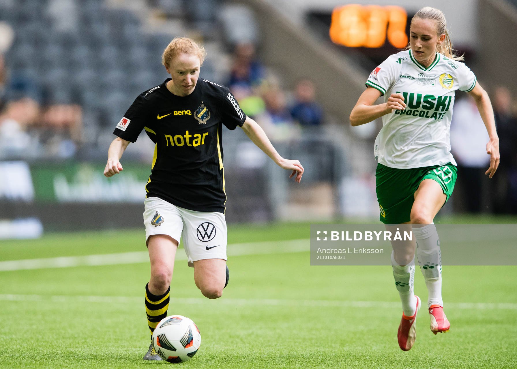 s Caroline Murray och Hammarbys Ellen Wangerheim