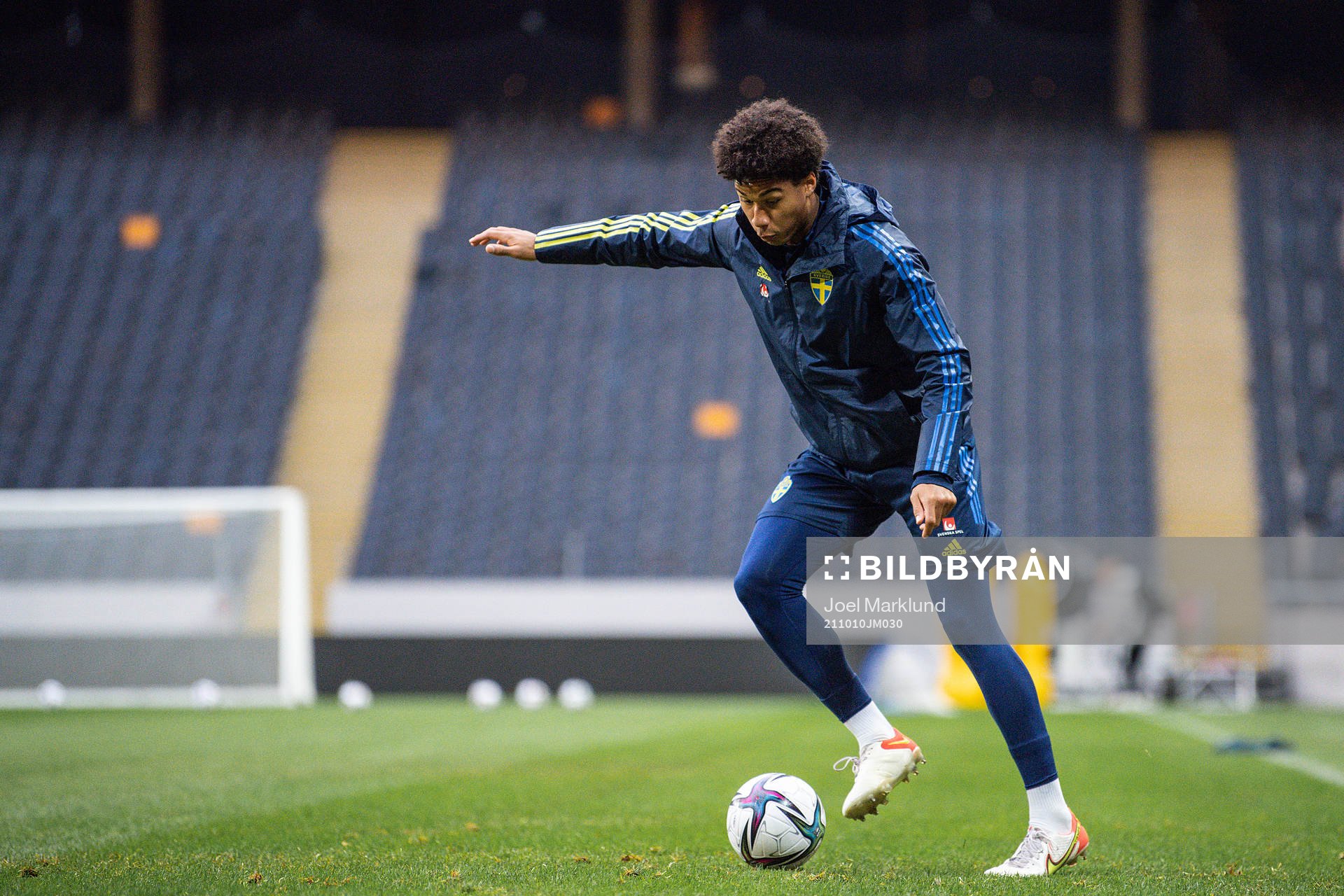 Jens-Lys Cajuste of the Swedish national football team