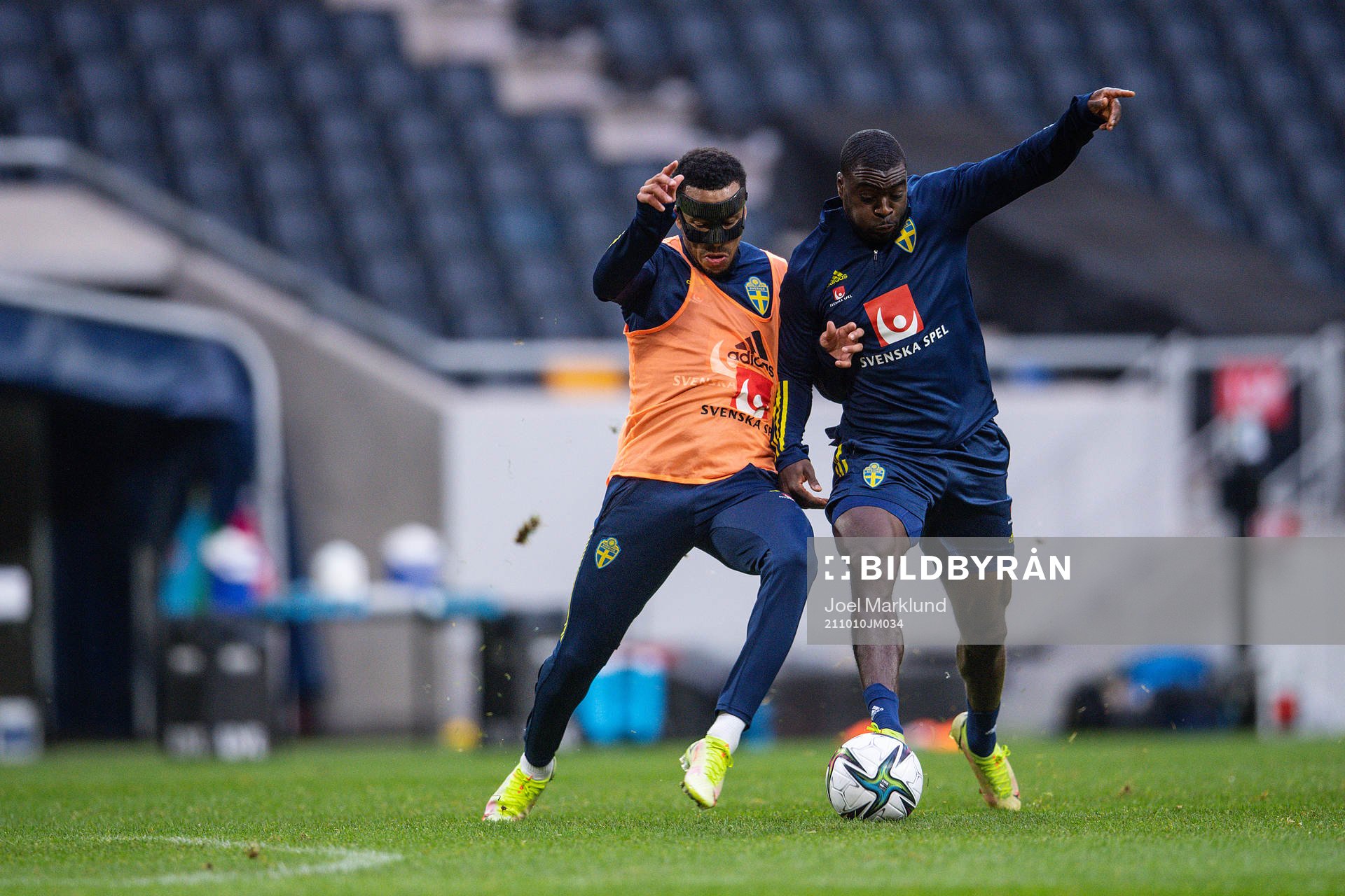Martin Olsson and Ken Sema of the Swedish national football