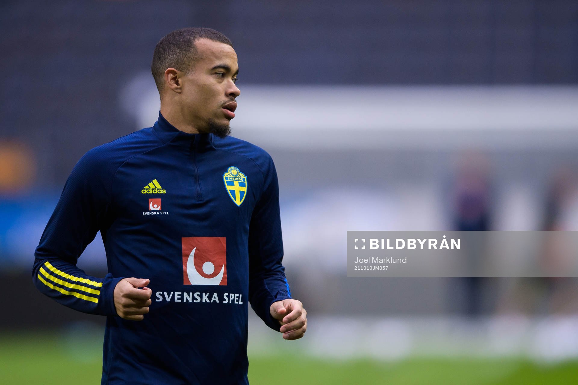 Robin Quaison of the Swedish national football team