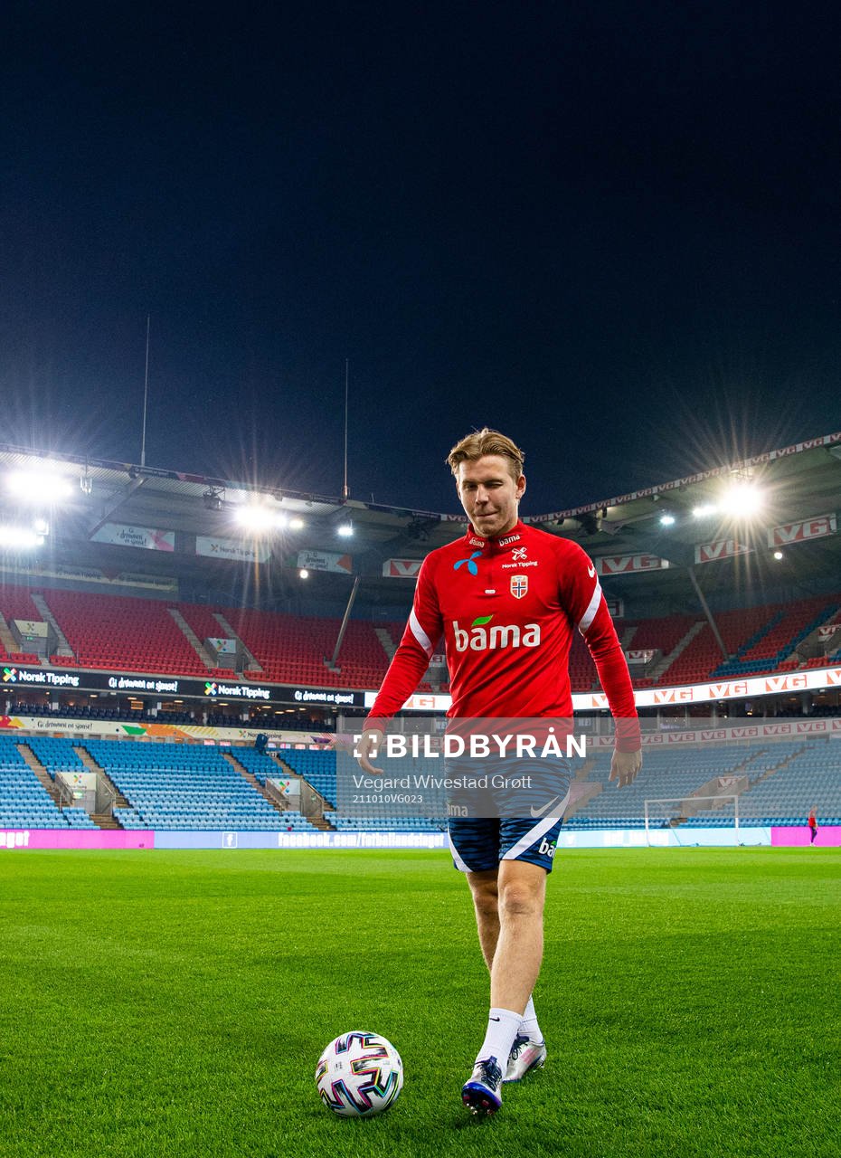 Jens Petter Hauge of the Norwegian national football team
