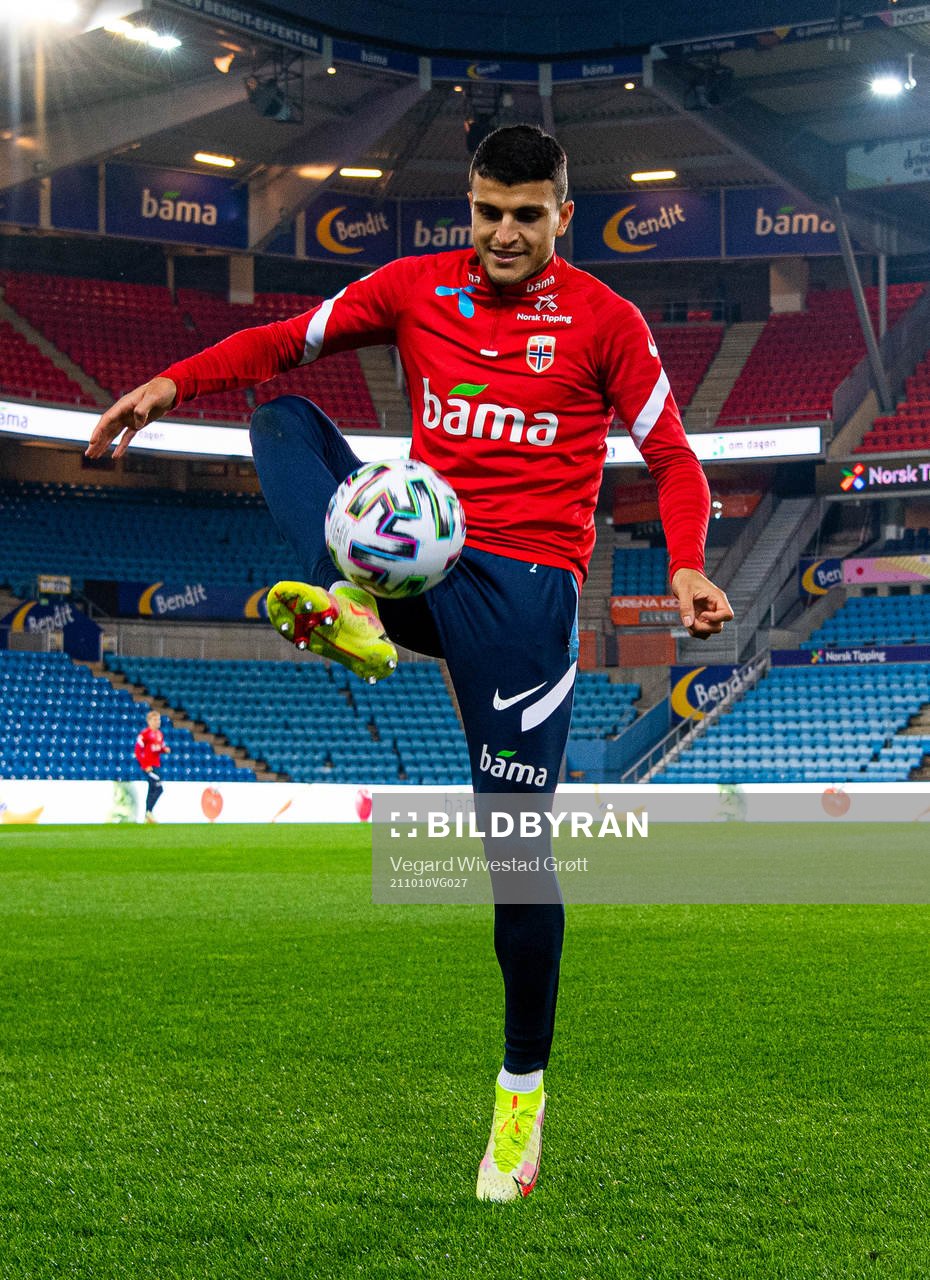 Mohamed Elyounoussi of the Norwegian national football team