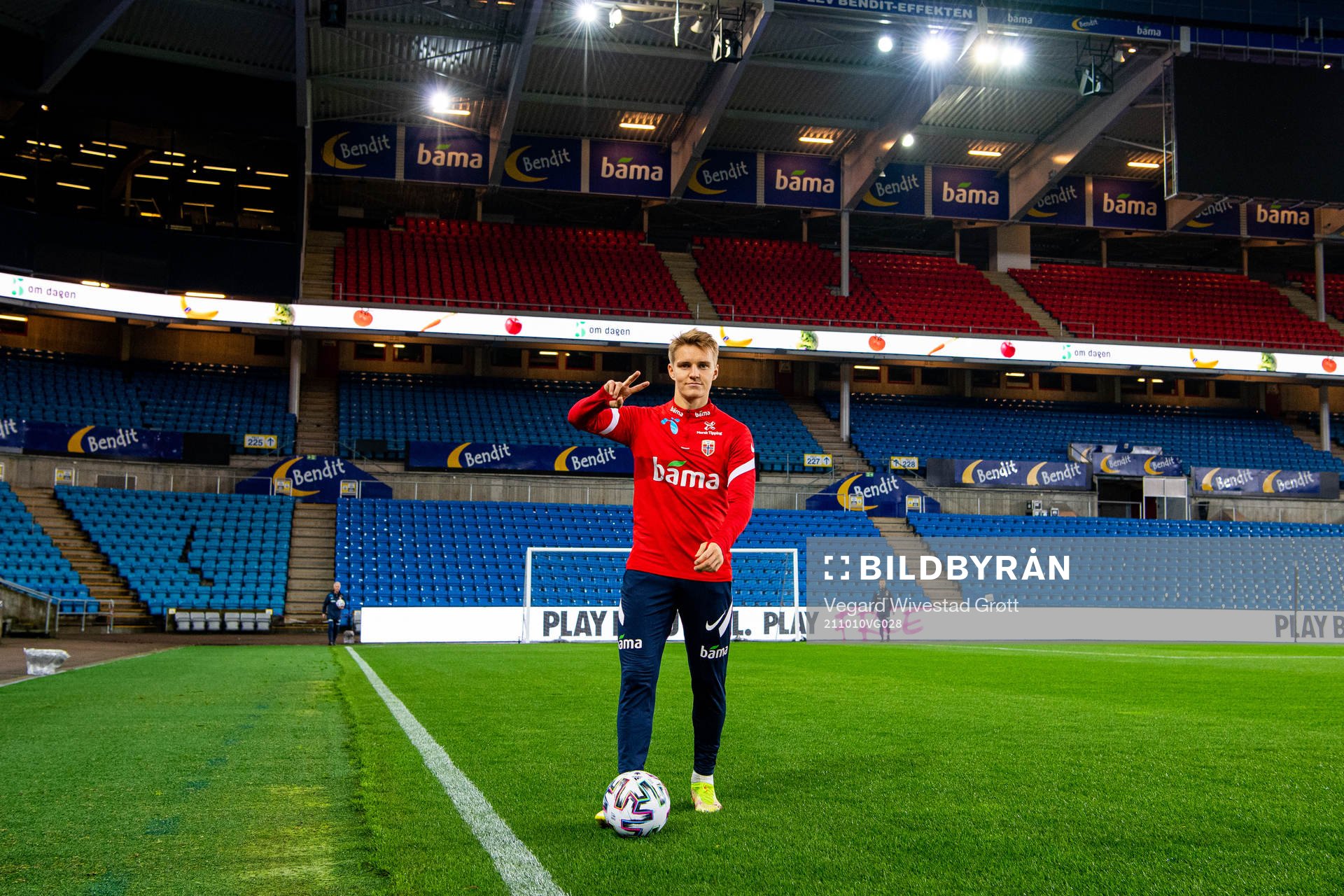 Martin Ødegaard of the Norwegian national football team
