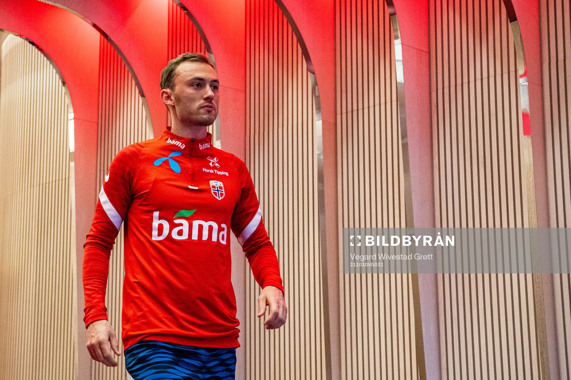 Fredrik Aursnes of the Norwegian national football team