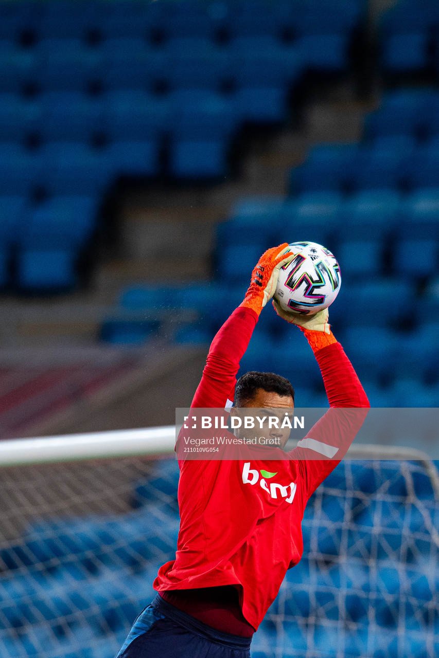 Goalkeeper Sten Grytebust of the Norwegian national