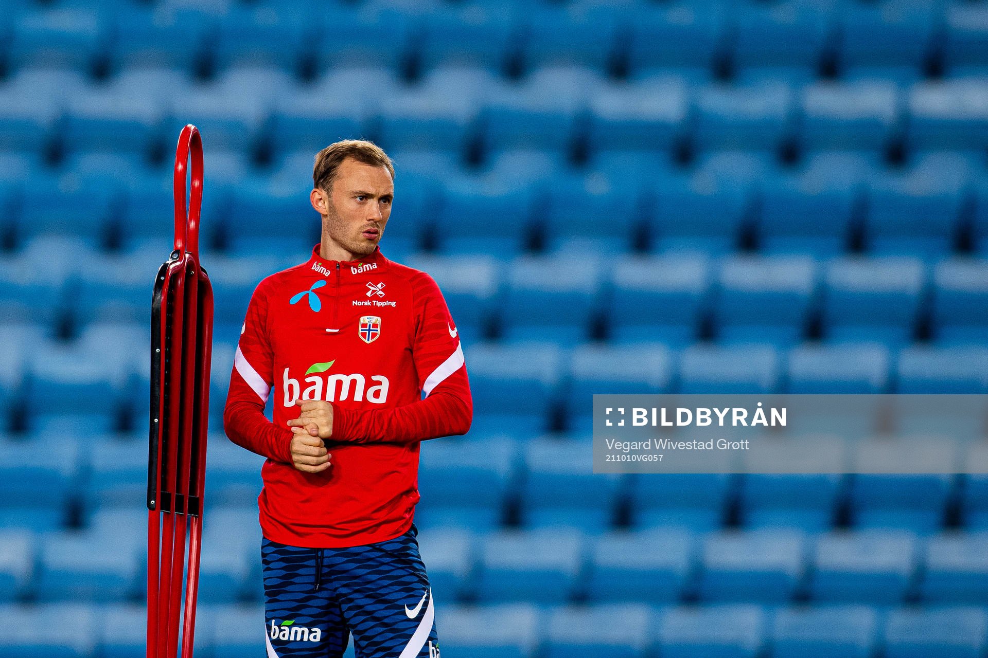 Fredrik Aursnes of the Norwegian national football team