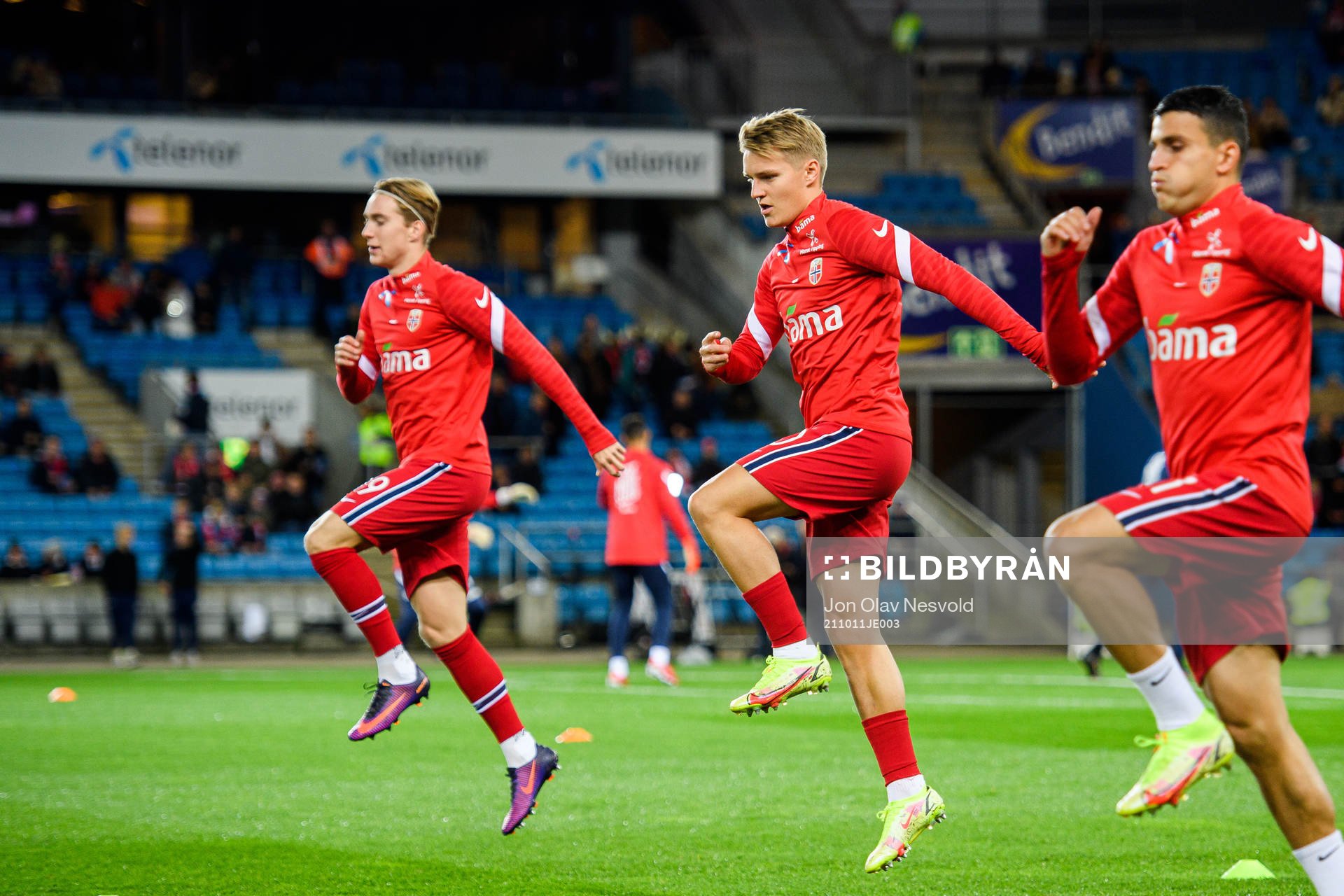 Kristian Thorstvedt, Martin Ødegaard and Mohamed