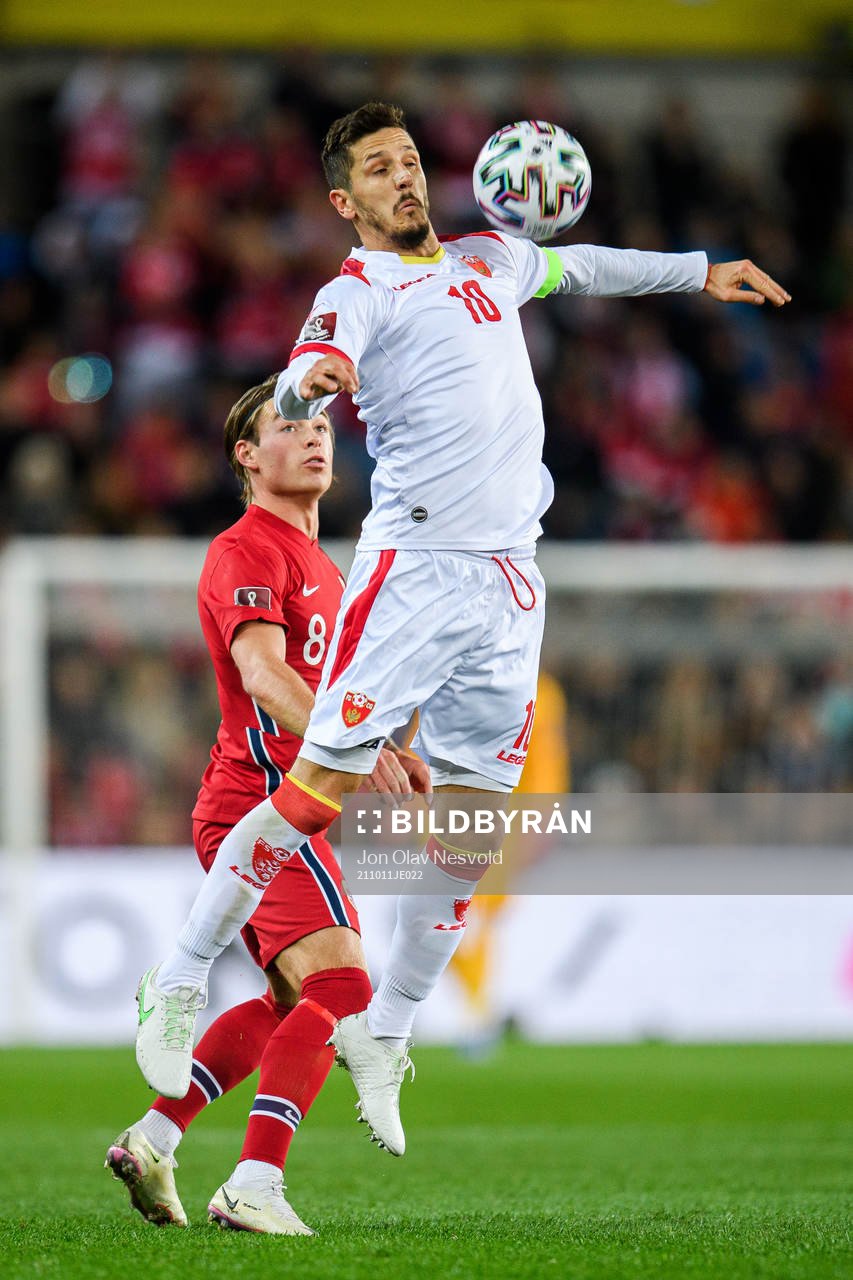 Patrick Berg of Norway and Stevan Jovetic of Montenegro
