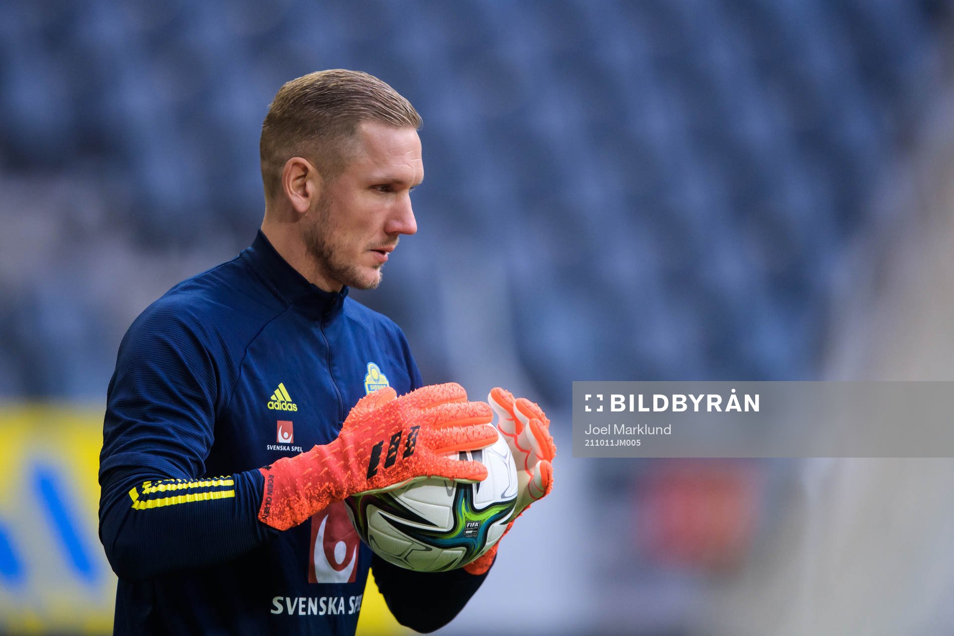 Robin Olsen of the Swedish national football team