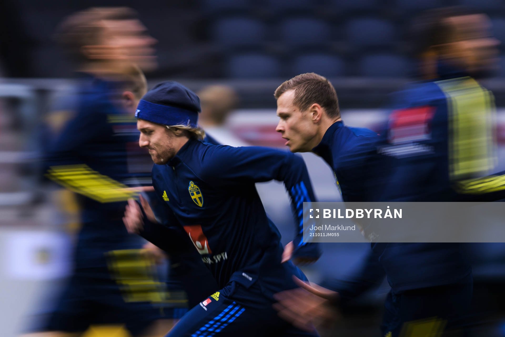 Emil Forsberg and Viktor Claesson of the Swedish national