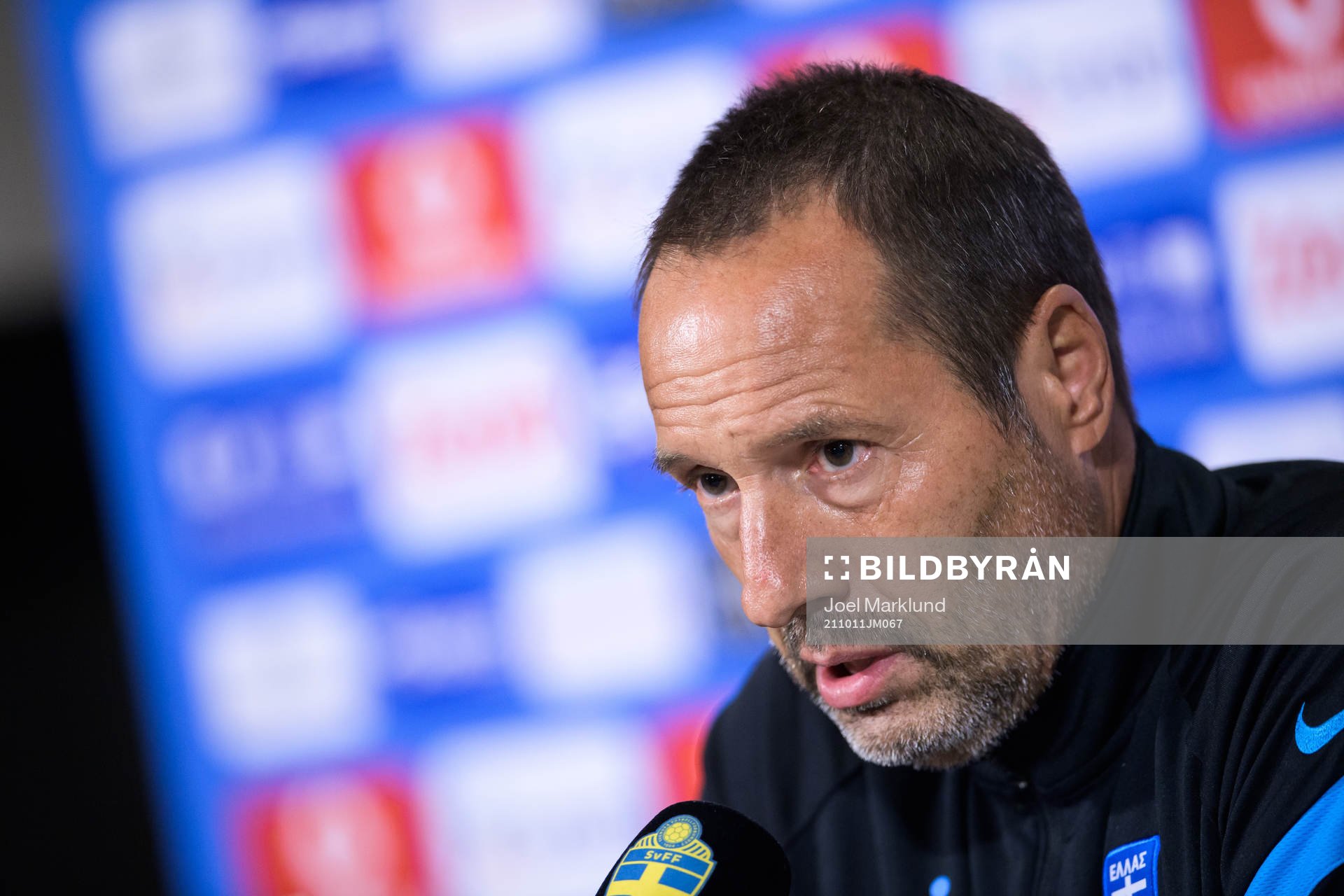Head coach John van't Schip of the Greek national football