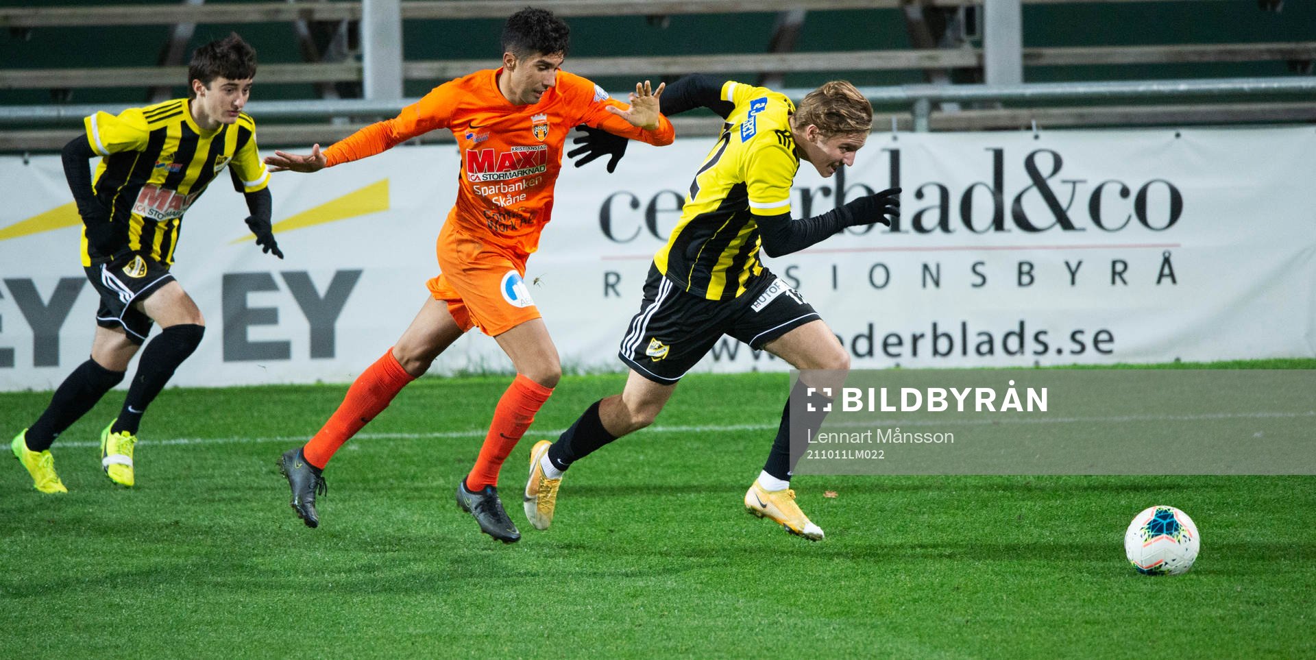 IFK Hässleholms Isaac Holmberg rycker loss i matchen i div
