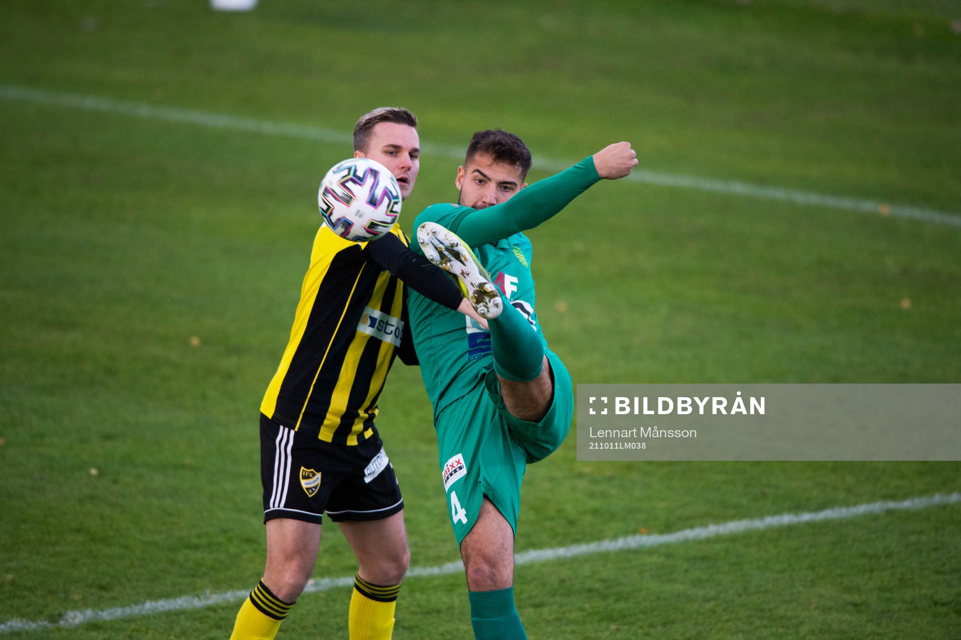 IFK Hässleholms Danny Gunnarsson i matchen i div 2 Södra