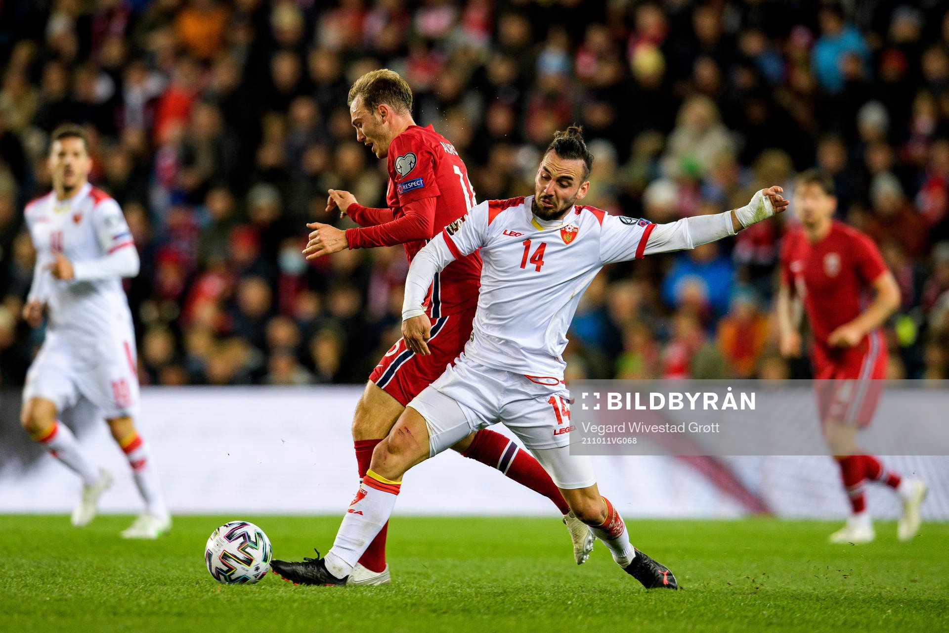 Fredrik Aursnes of Norway and Marko Jankovic of Montenegro