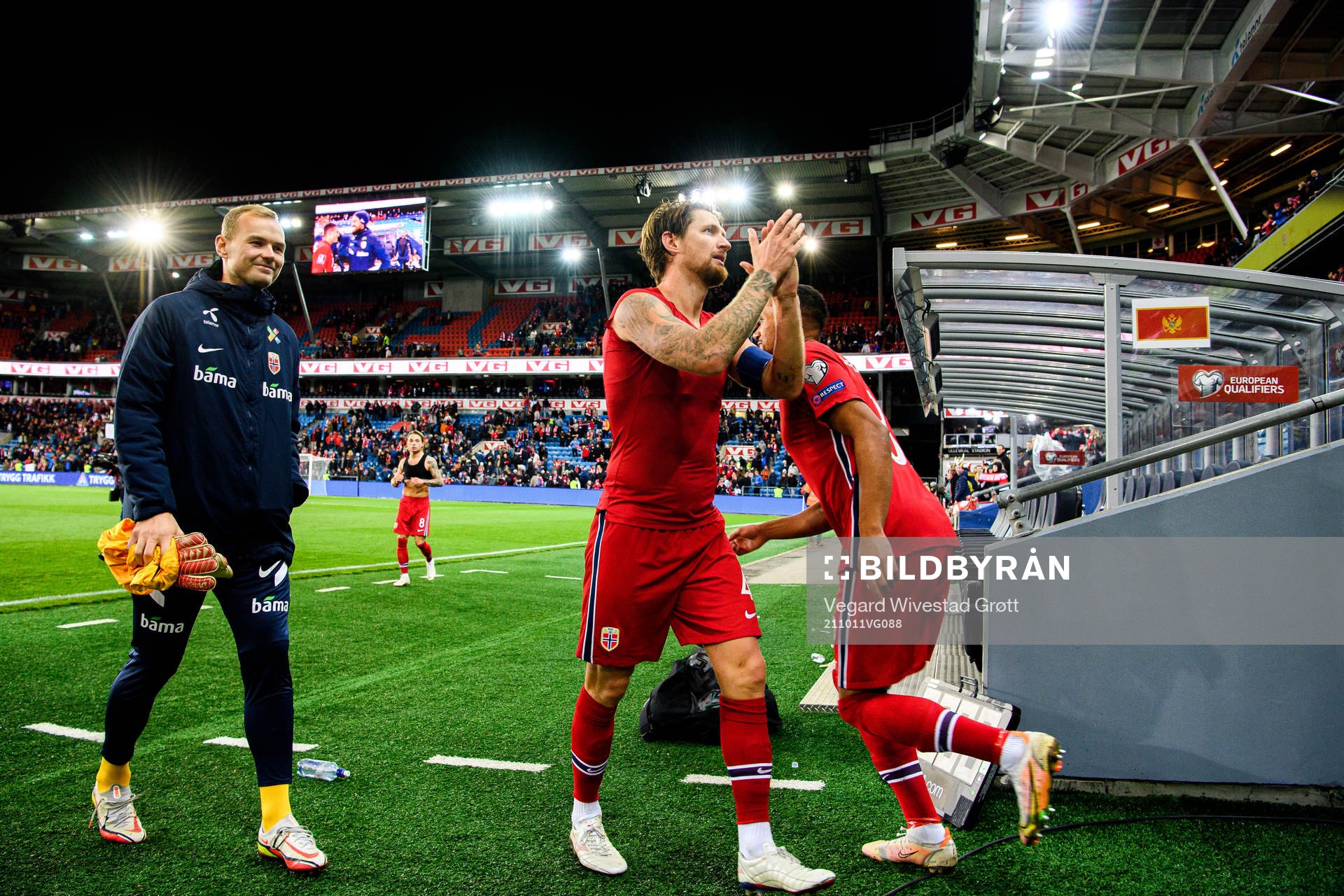 Stefan Strandberg of Norway celebrates
