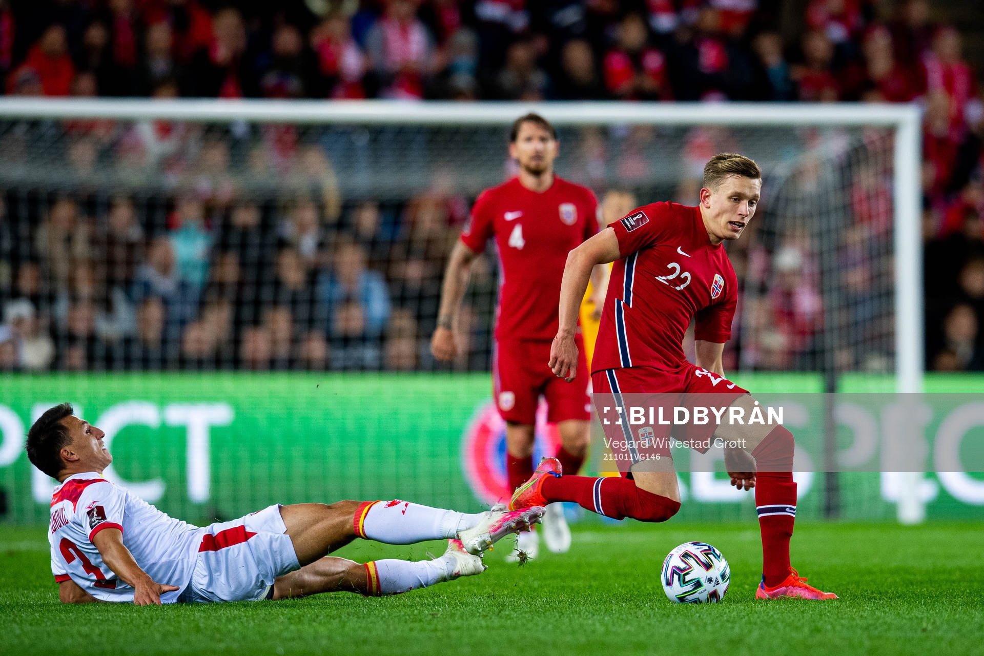 Risto Radunovic of Montenegro and Marcus Holmgren Pedersen