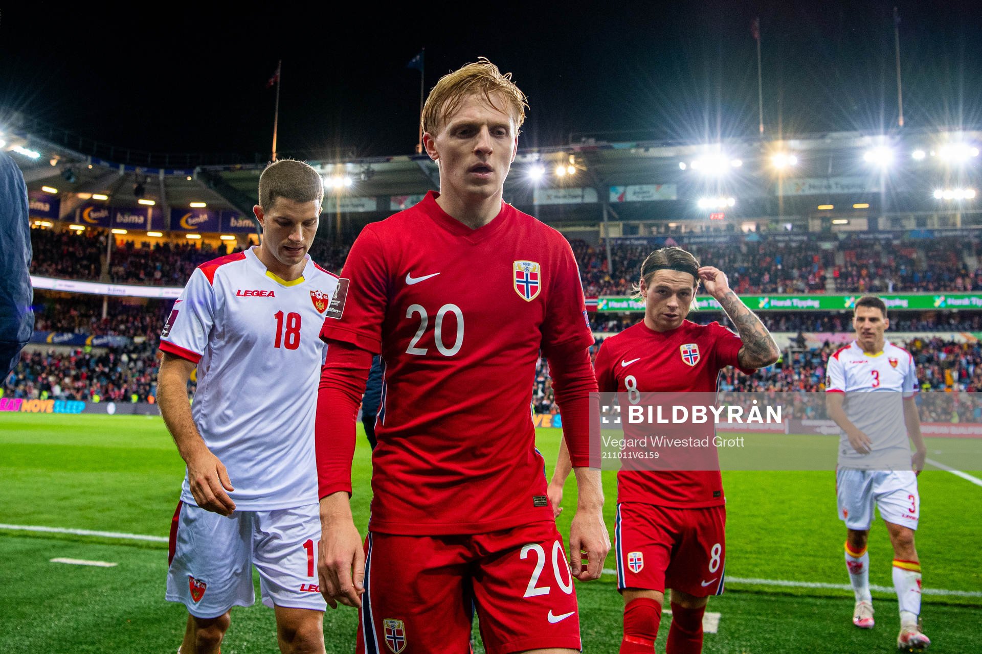 Mats Møller Dæhli of Norway at half-time