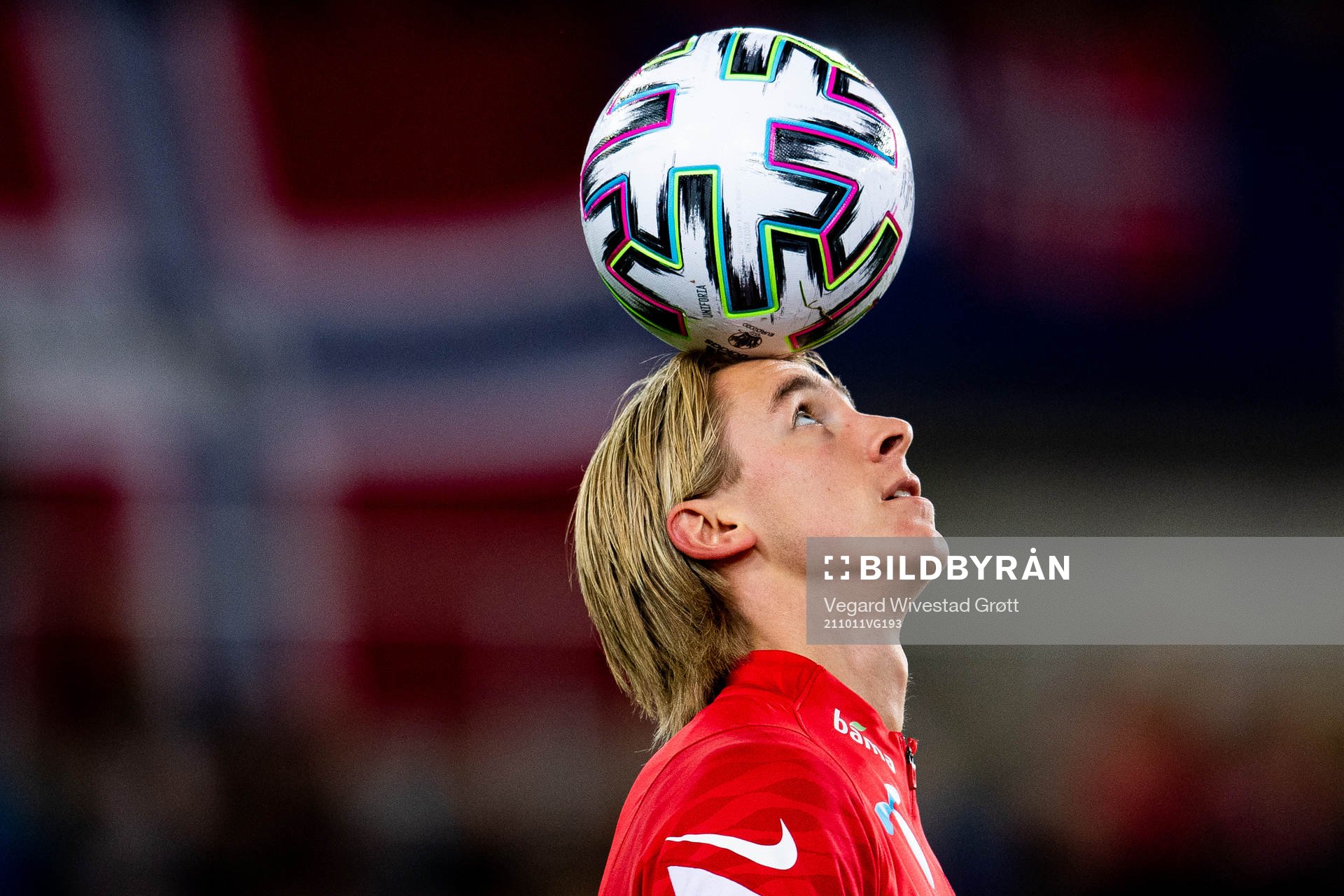 Dennis Johnsen of Norway warms up