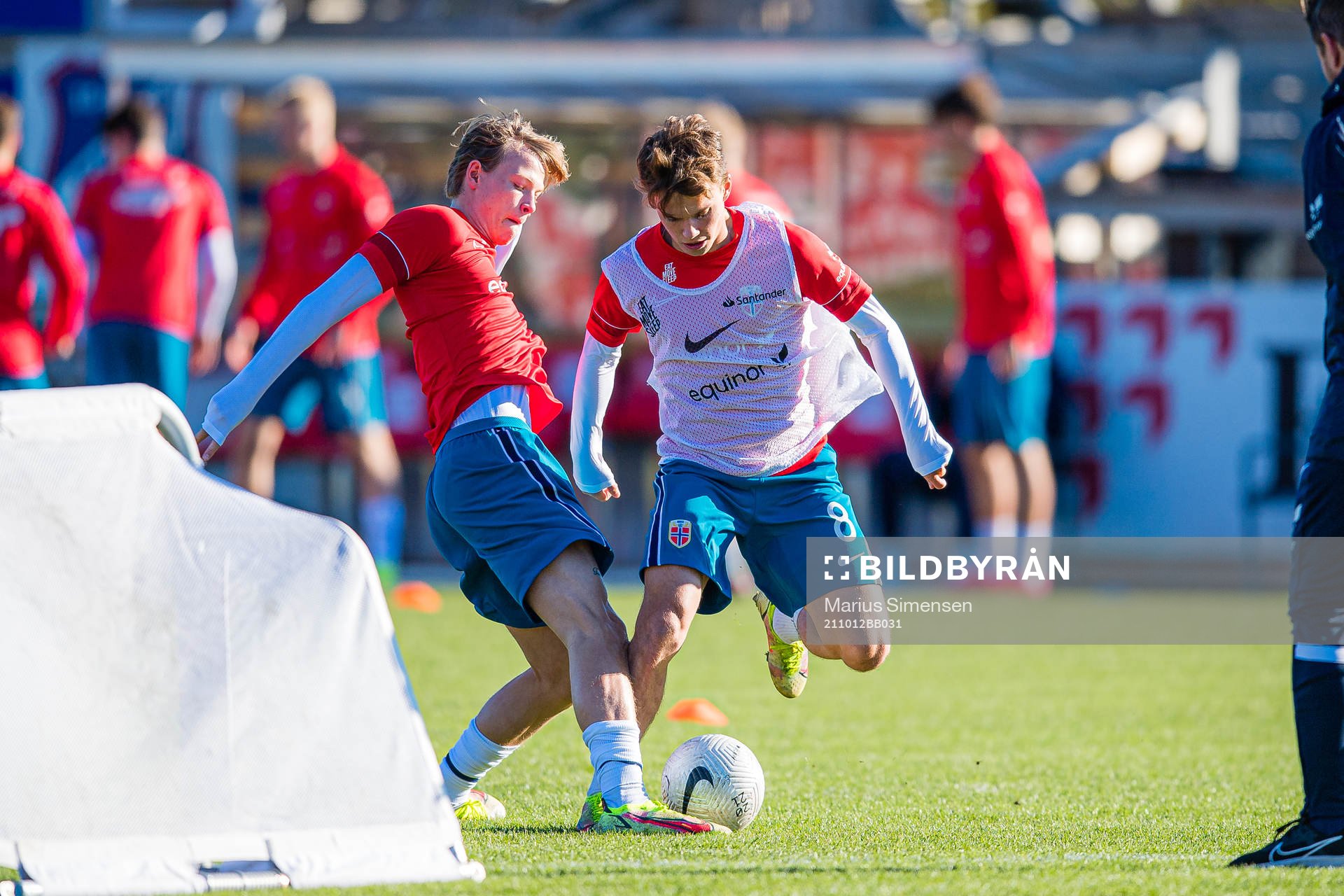 Kristian Fredrik Malt Arnstad of Norway warms up