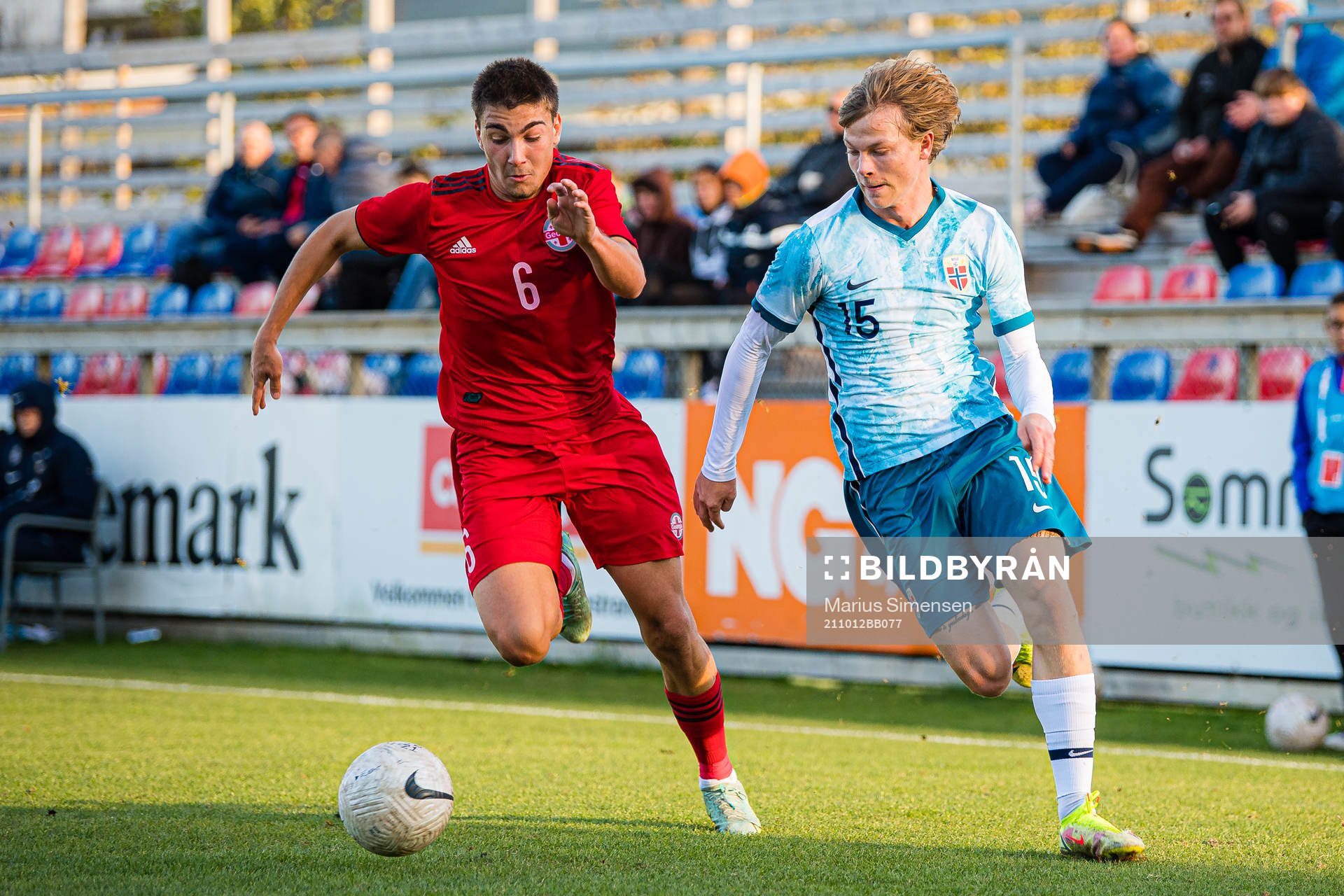 Otar Mamageishvili of Georgia and Odin Thiago Holm of Norway