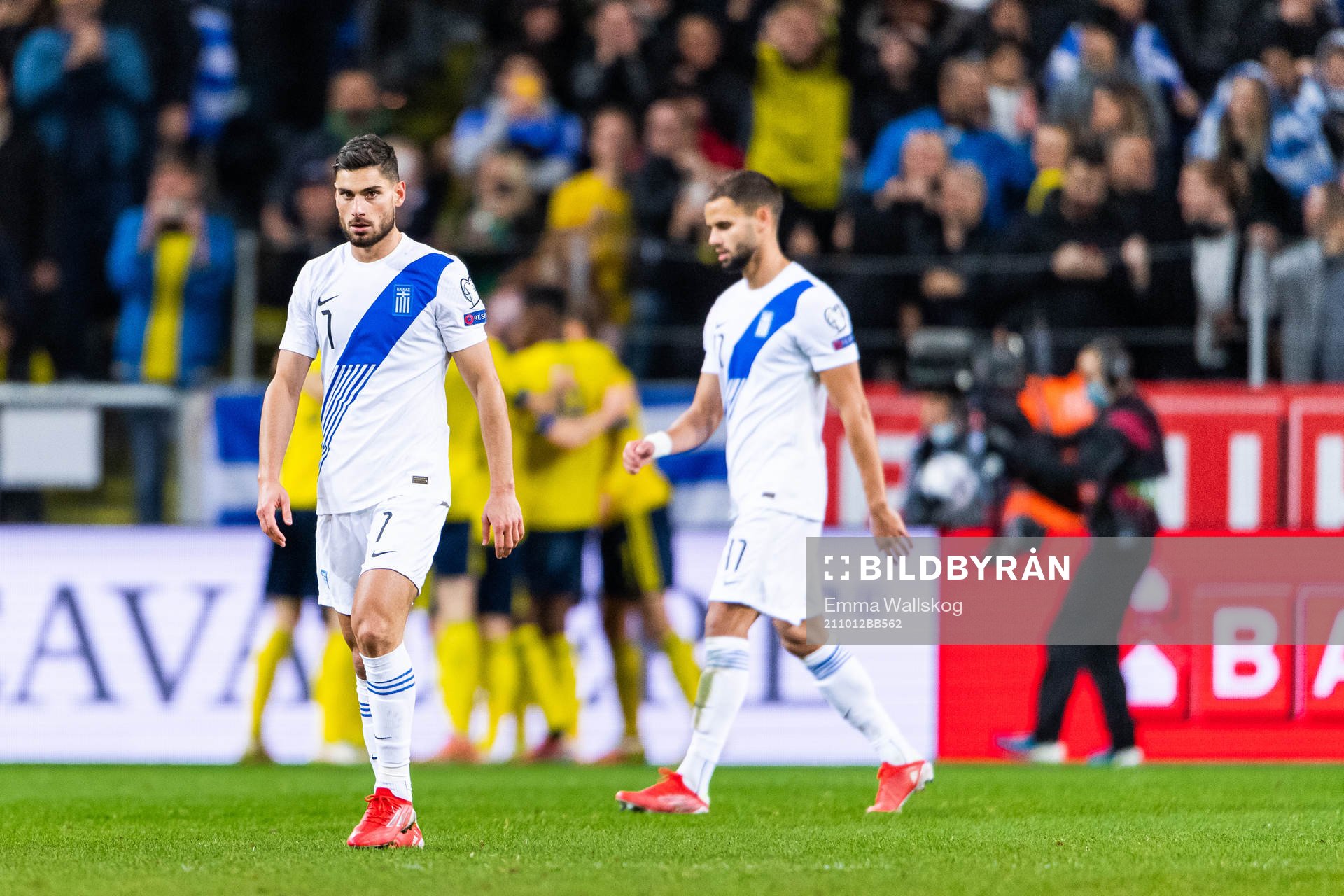 Giorgos Masouras of Greece looks dejected