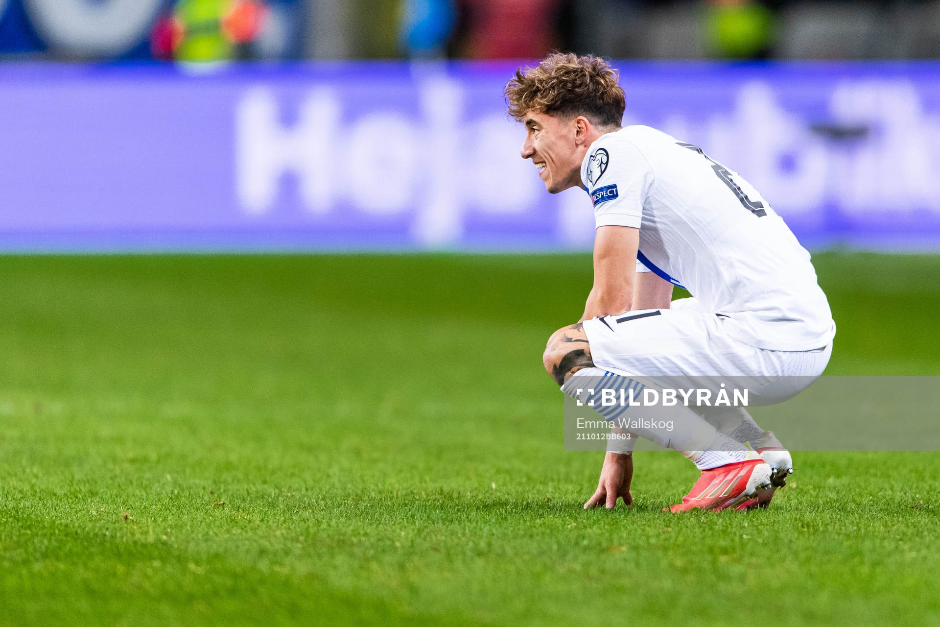Manolis Saliakas of Greece looks dejected